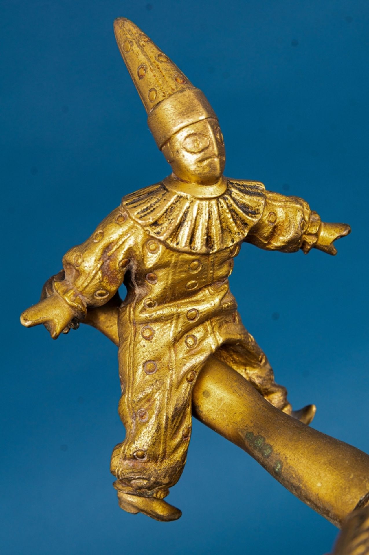 CLOWNTANZ" - Bronzefigur des Prof. Otto Poertzel (Scheibe/Thüringen 1876 - 1963 - Image 15 of 20