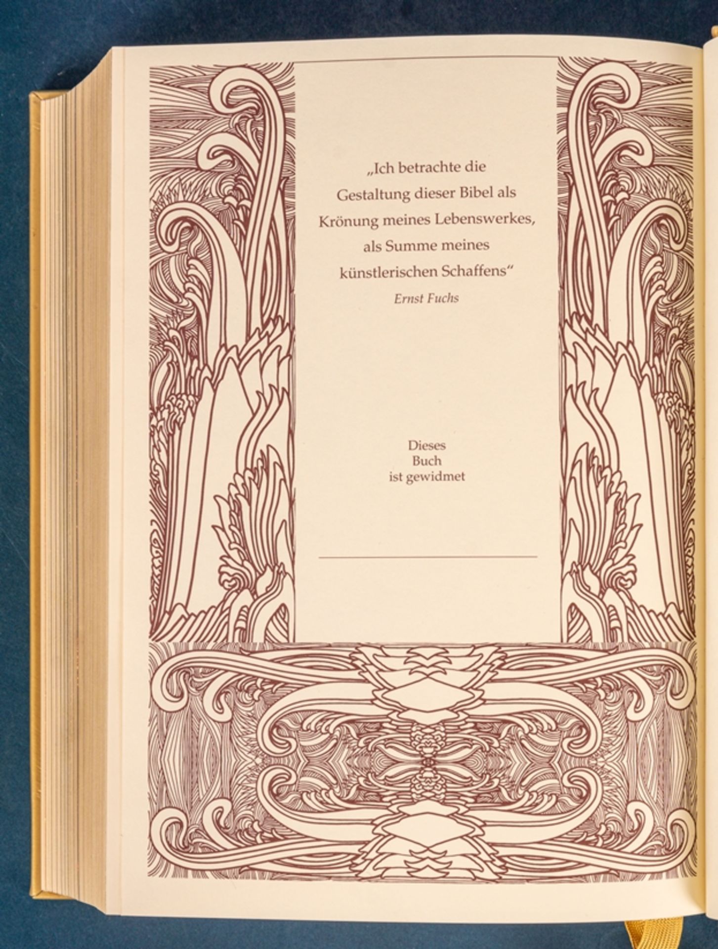 Limitierte von "ERNST FUCHS" bebilderte Pracht-Bibel im orig. Präsentetui, No 2 - Image 19 of 22