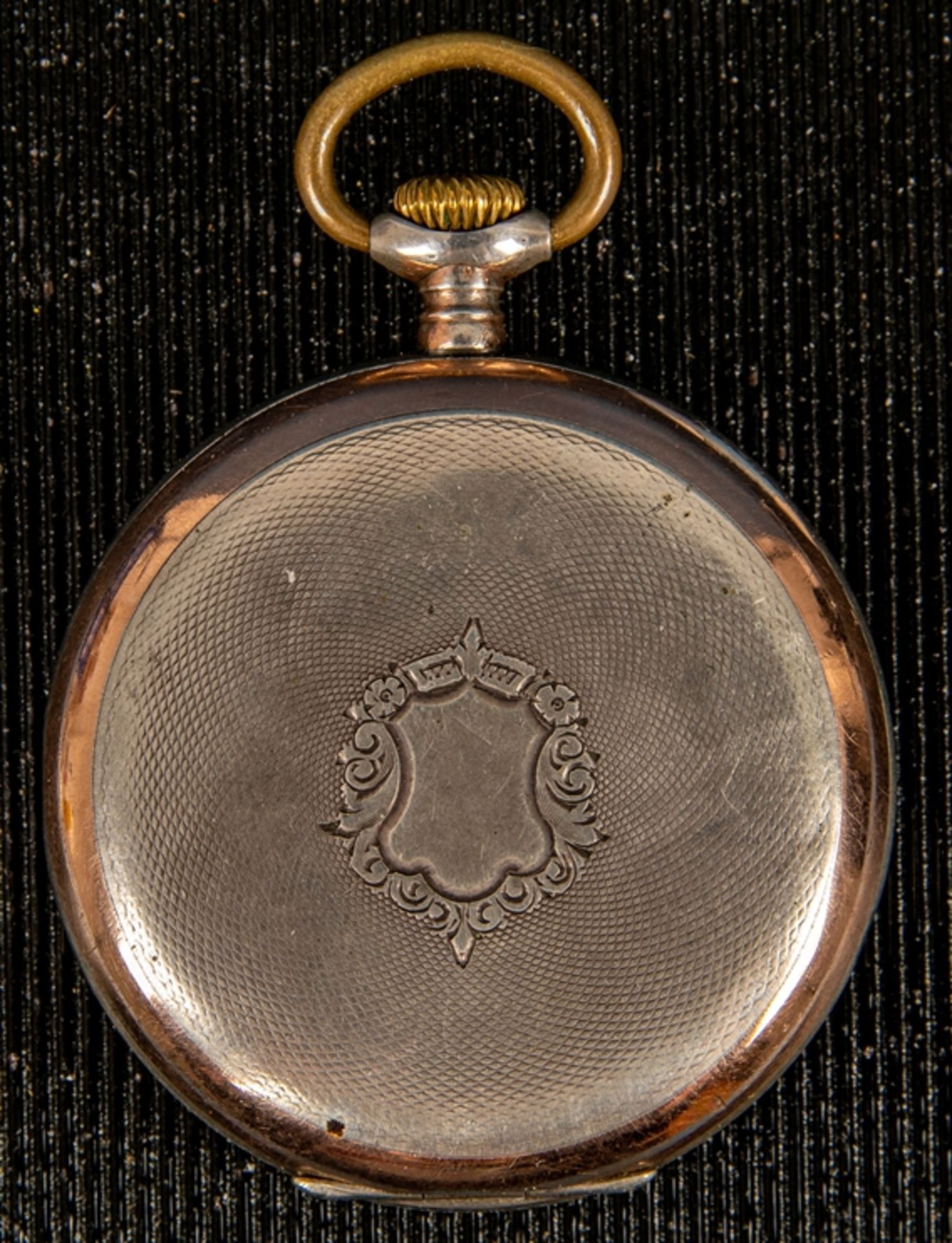 Offene Herrentaschenuhr um 1920/ 30; Werk, Ziffernblatt und Staubdeckel bez.: " - Bild 2 aus 6