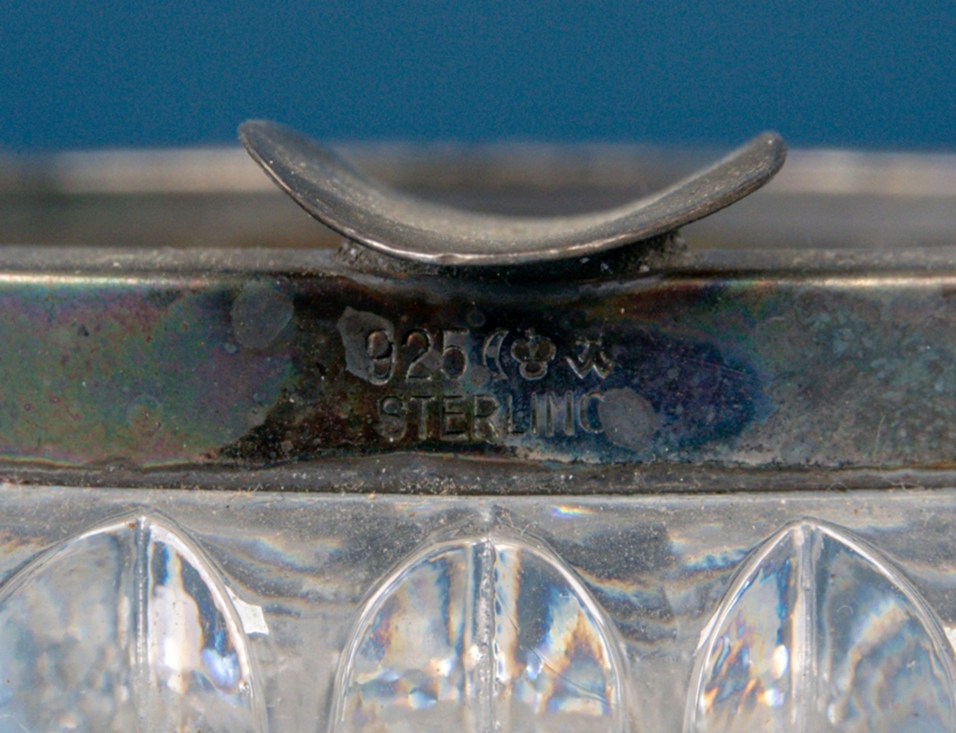 3teiliges Kristallglas-Konvolut mit 925er Sterlingsilbermonturen, bestehend aus - Image 7 of 7