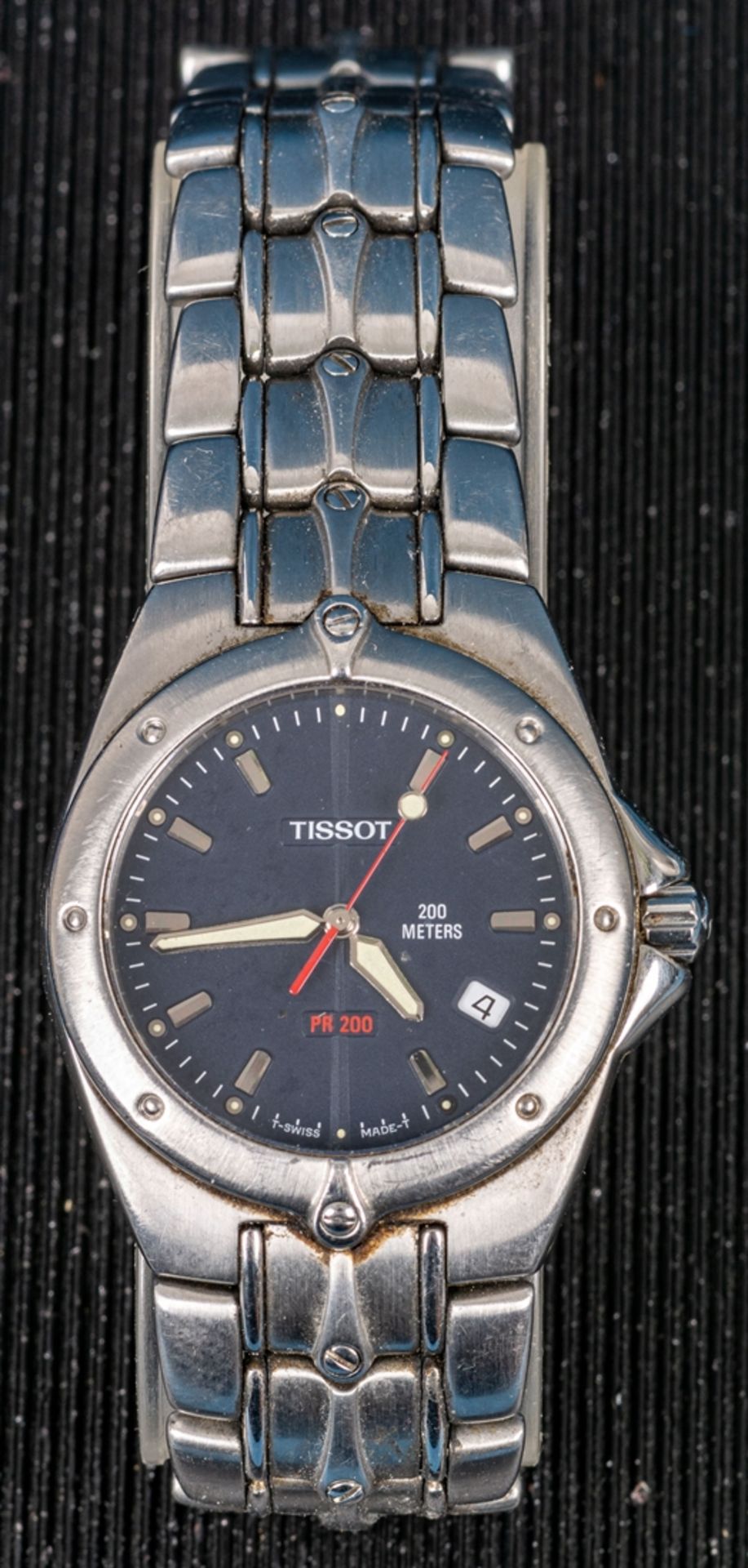 Tissot PR 200 Herrenarmbanduhr, Stahl, Modell P 150 / 250, Datum auf der 4, zen