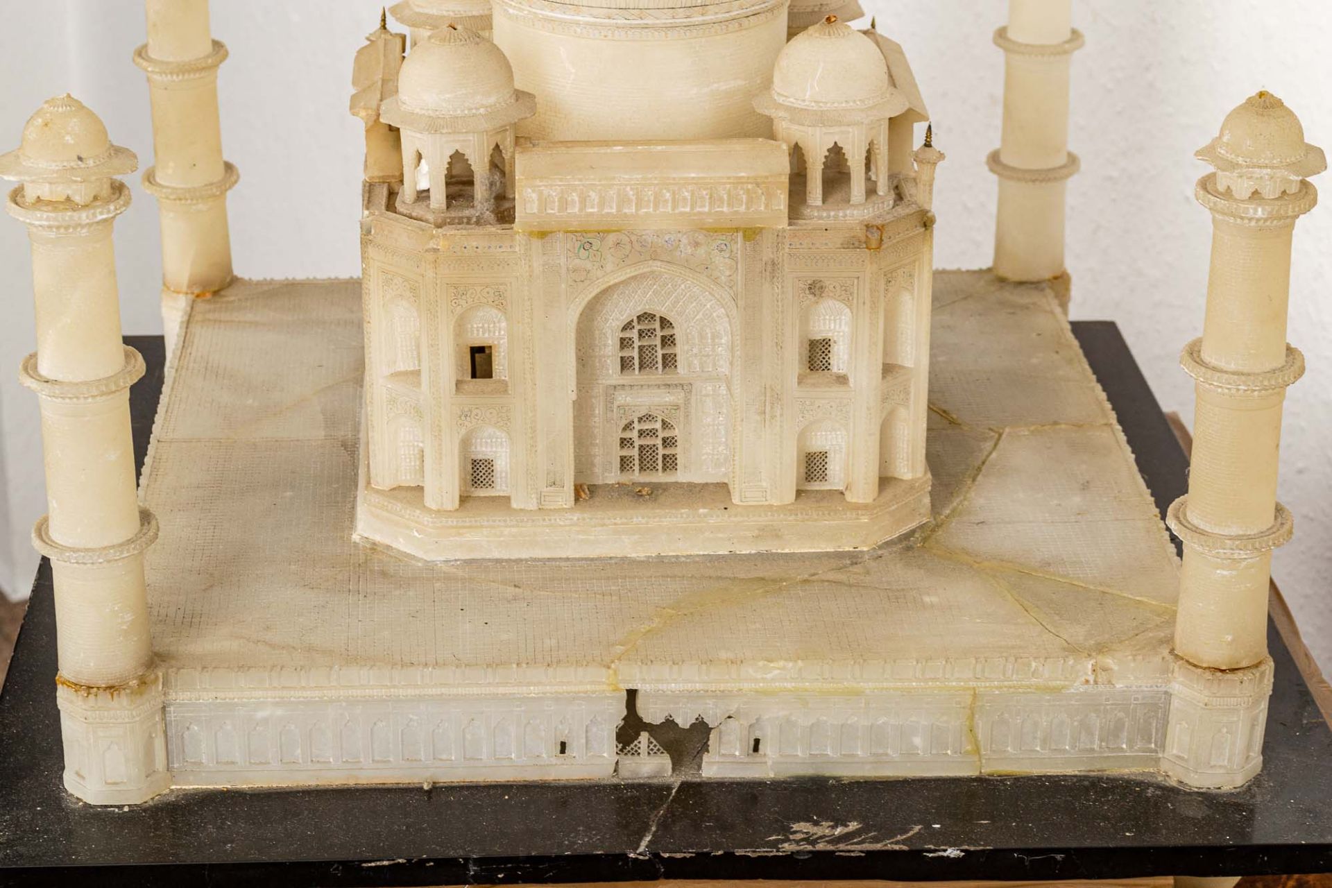 Seltenes Tischmodell des "TAJ MAHAL" (Tadsch Mahal), Agra/Indien um 1880/90, Al - Bild 22 aus 23