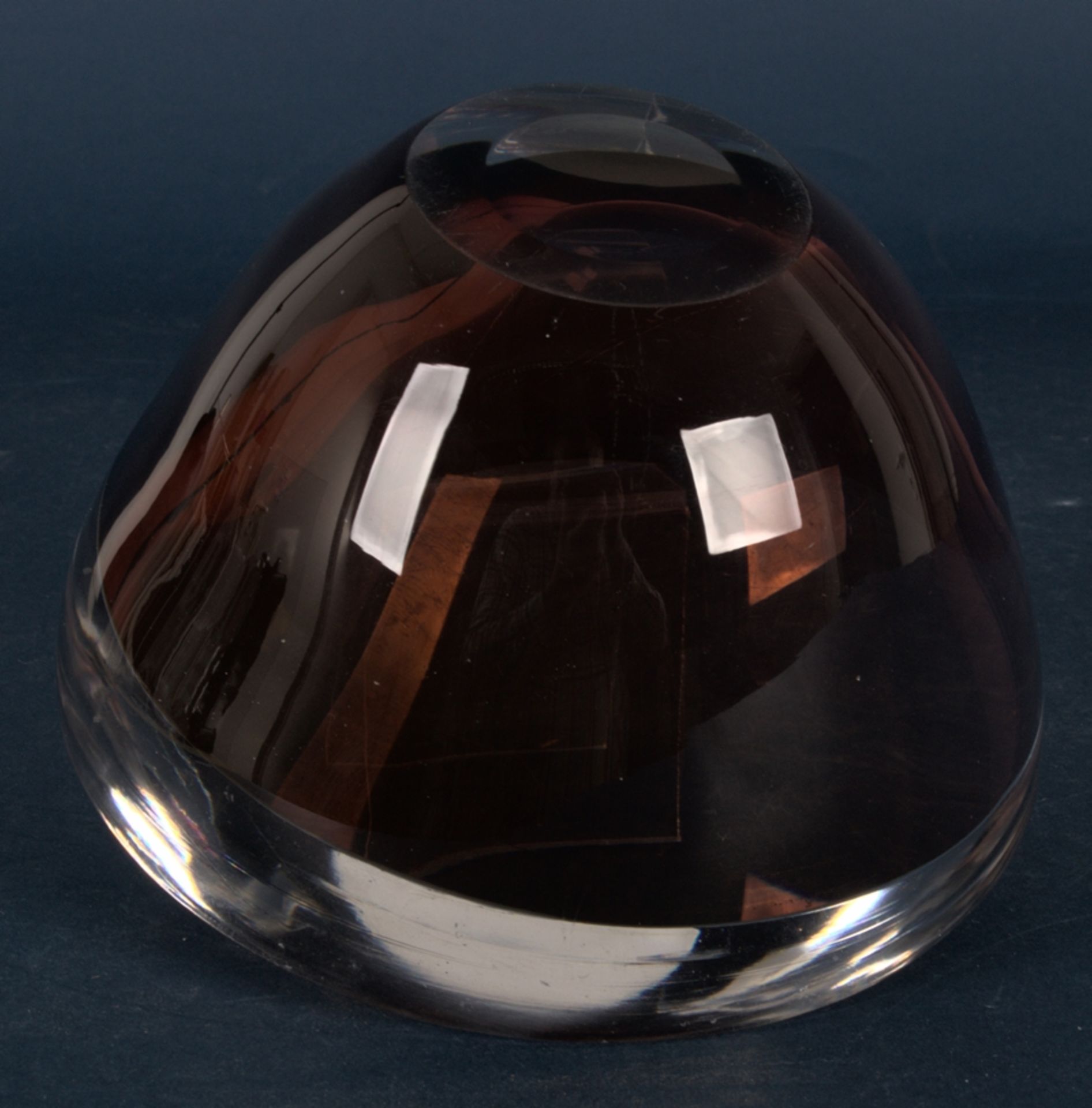 Designer-Glasschale, KOSTA BODA von 1993, bodenseitig bez. "KOSTA - LH - 1993". - Image 6 of 7