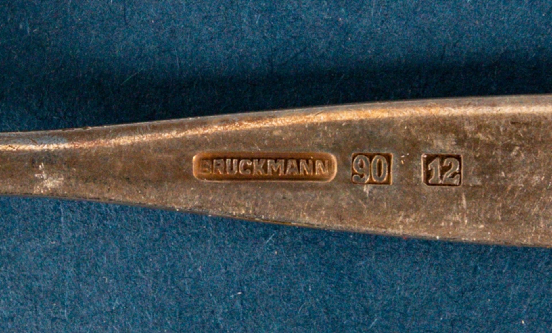 78teiliges "BRUCKMANN" Speisebesteck für mehrere Personen. 90er Auflagesilber, - Image 4 of 4