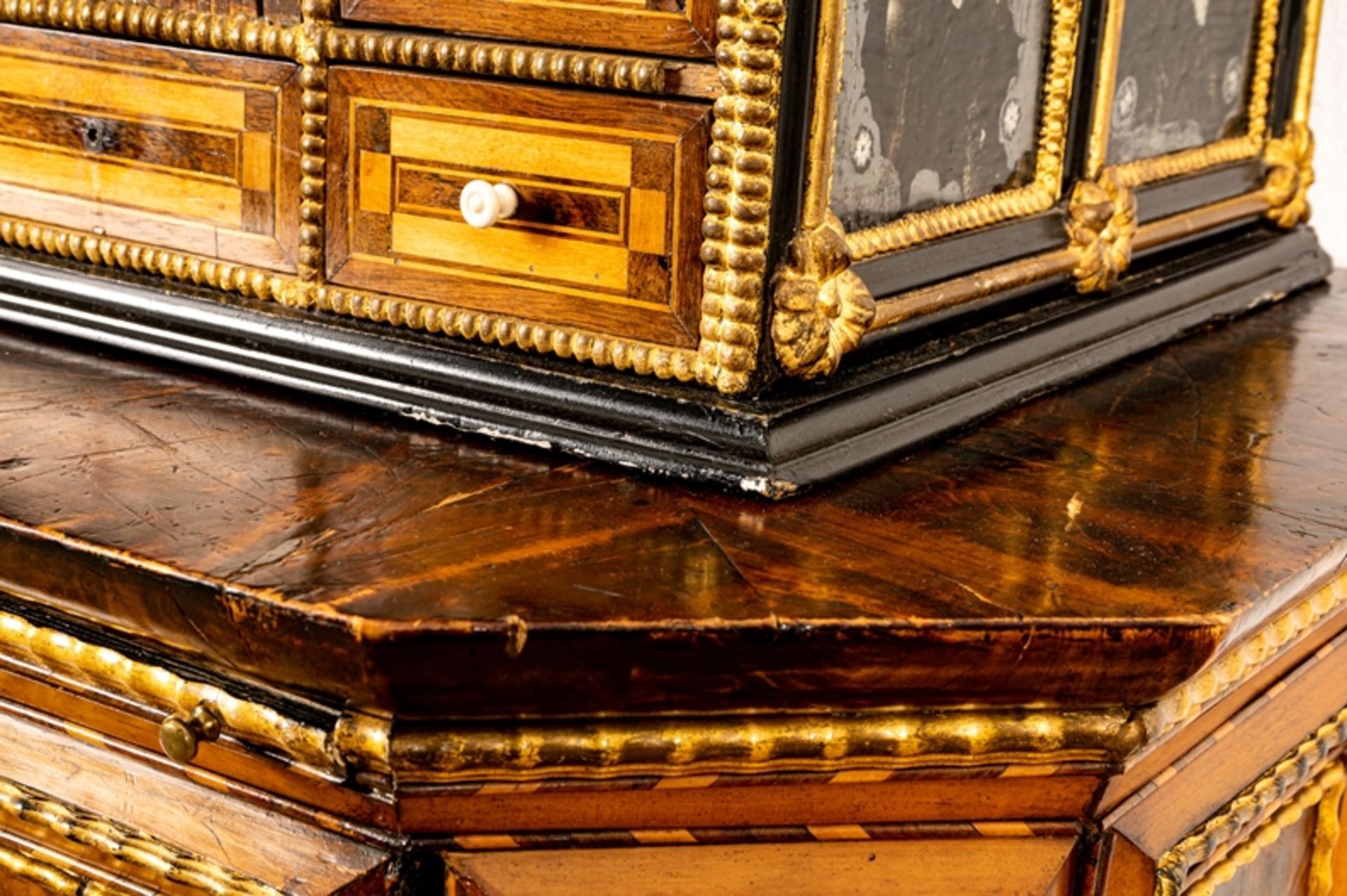 Antiker Kabinettschrank, italienisches Renaissance-Möbel des 17./18. Jhds., mit - Image 32 of 66
