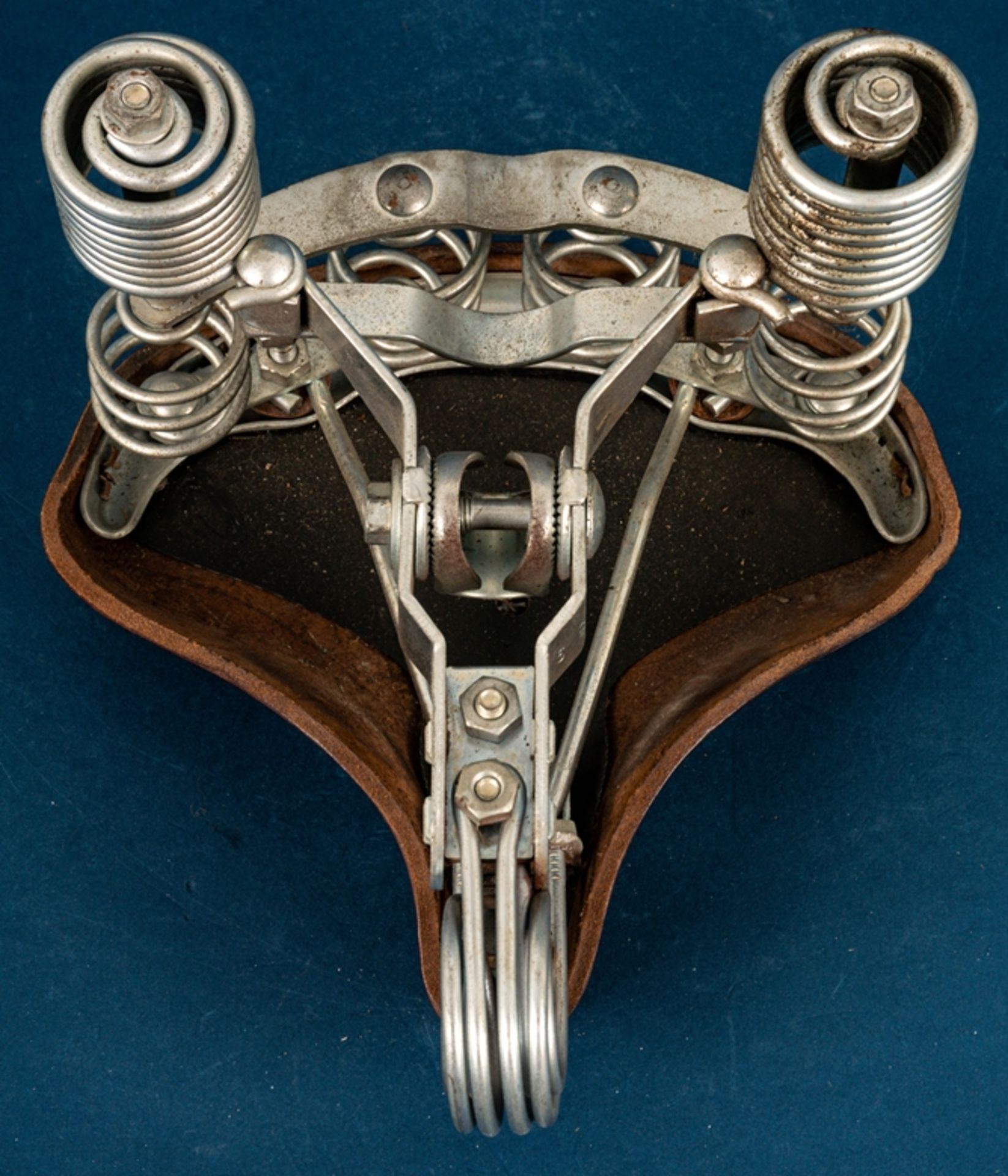 "Lepper" - Fahrradsattel, braunes Sattelleder, guter Erhalt, Länge ca. 25 cm. - Image 11 of 12