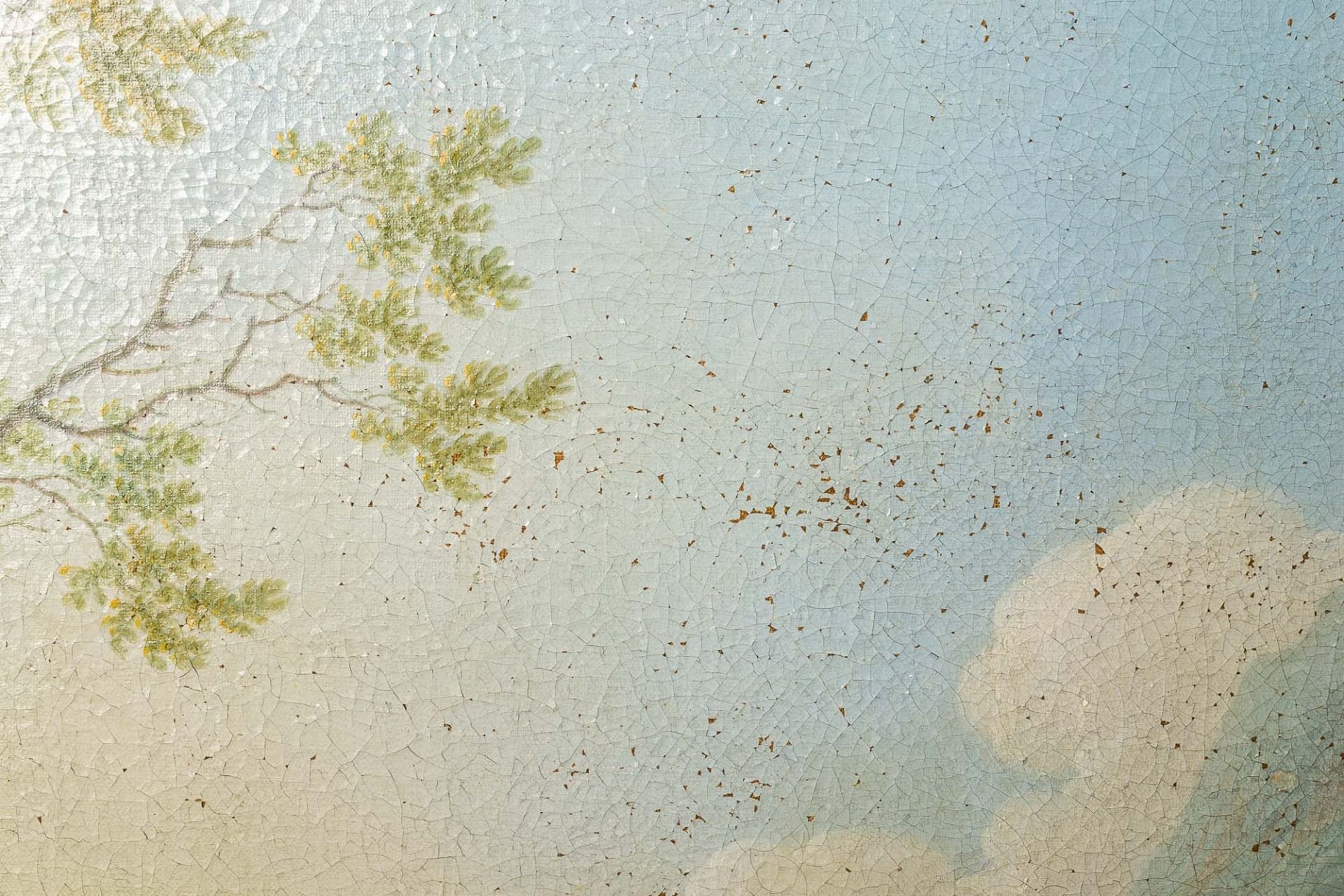 Großes dekoratives Landschaftsgemälde, Öl auf Leinwand (flächig auf schwerer Sp - Image 11 of 15