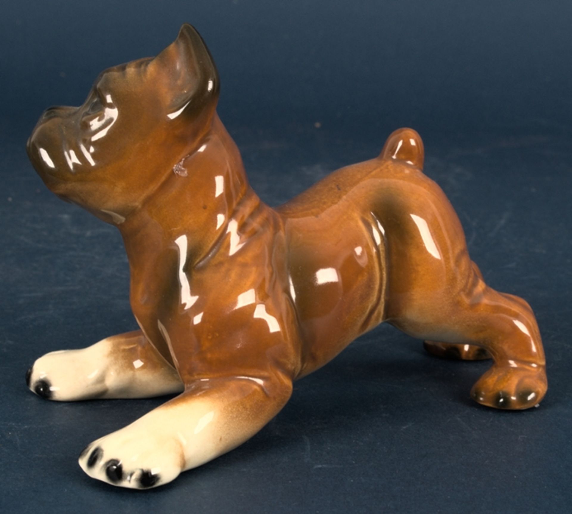 4 versch. Hundefiguren, u. a. von Goebel, Längen von ca. 14,5 bis ca. 23 cm. V - Image 18 of 28