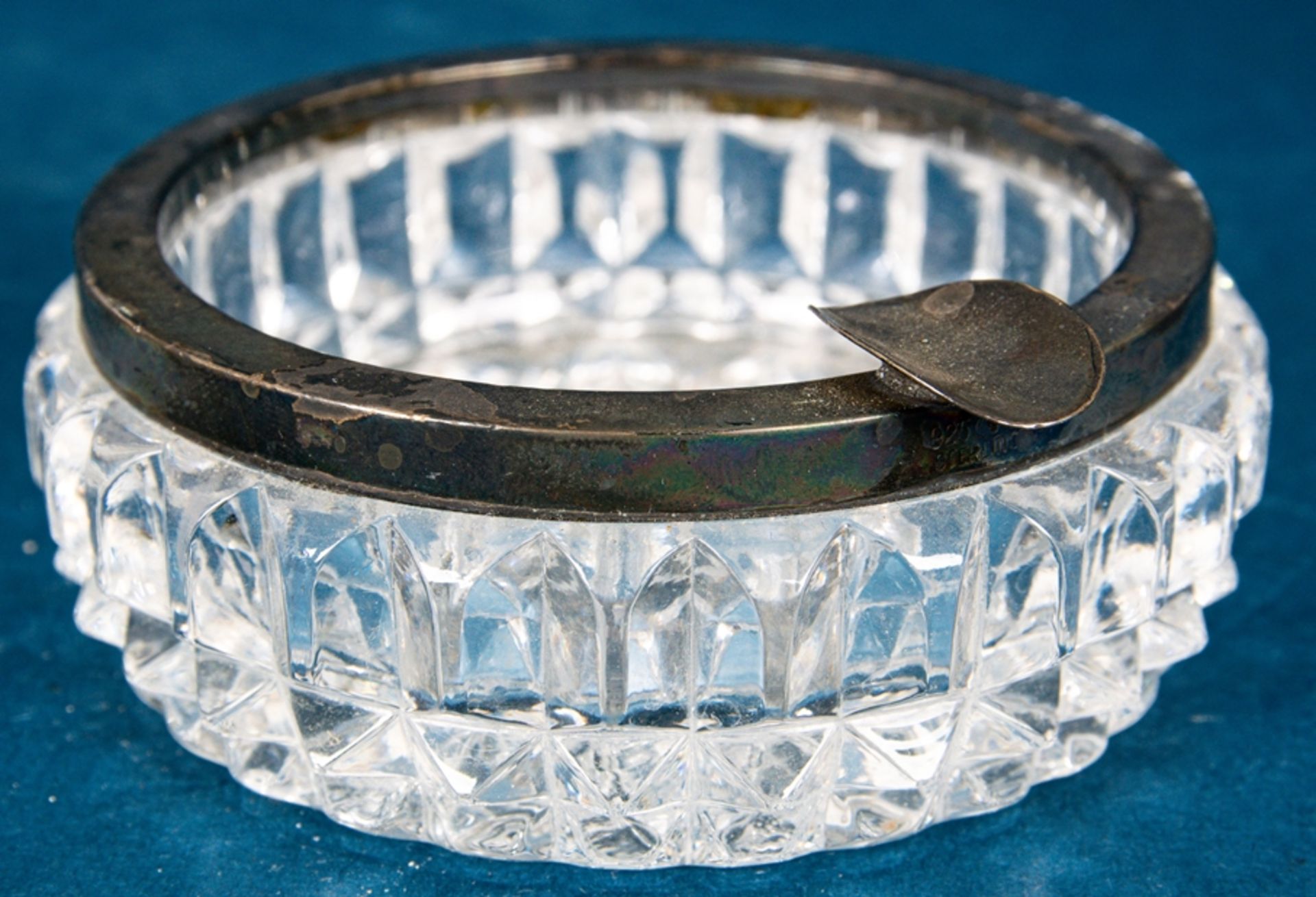 3teiliges Kristallglas-Konvolut mit 925er Sterlingsilbermonturen, bestehend aus - Image 6 of 7