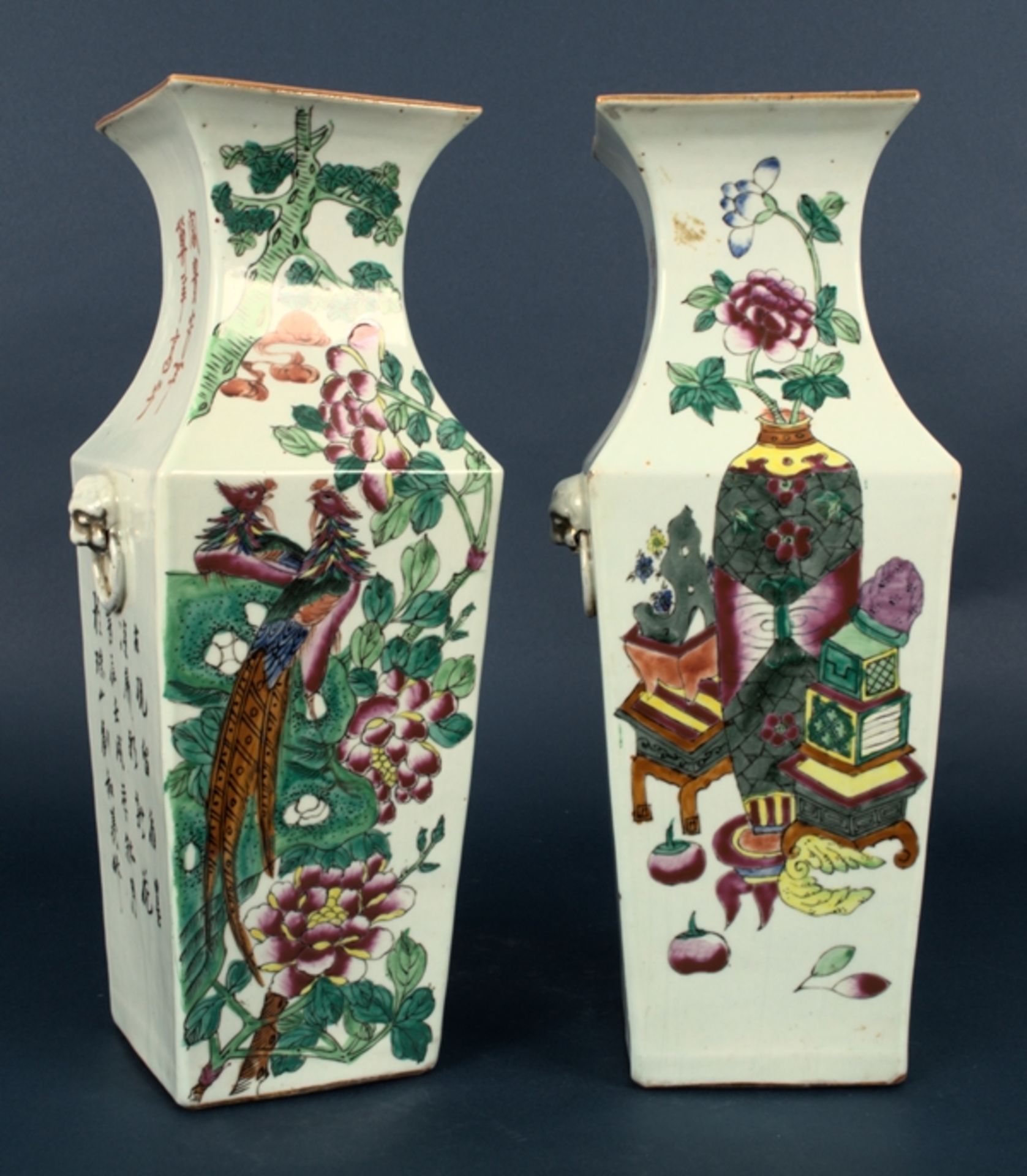 Paar antiker "Hochzeits"-Vasen, China Qing-Dynastie aus Regierungszeit des Kais - Image 30 of 34