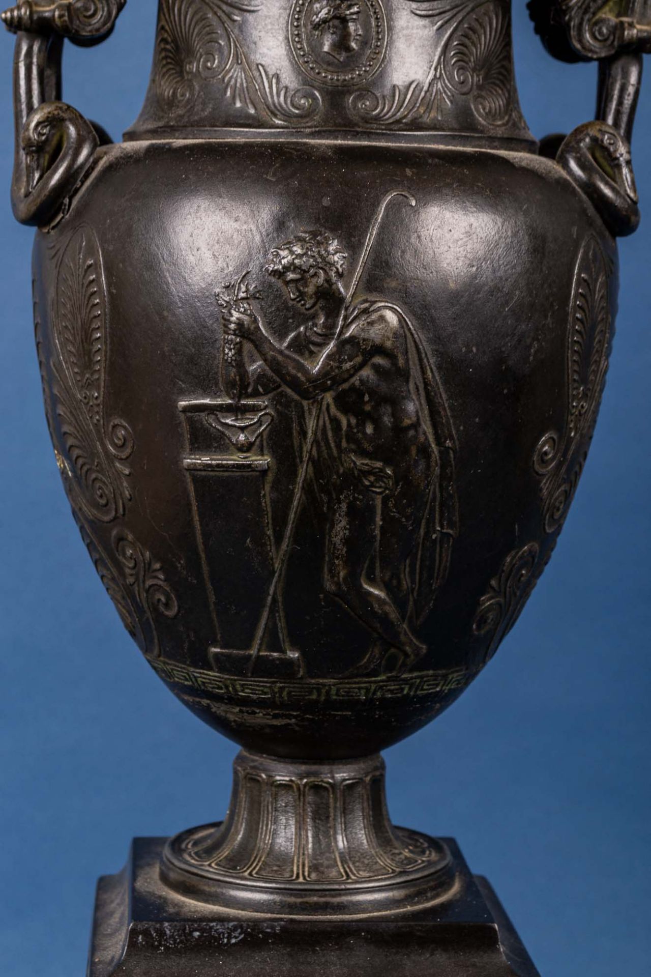 Seltene Bacchanalien-Vase (wohl) nach Entwürfen von Karl Friedrich Schinkel (Ne - Image 13 of 22