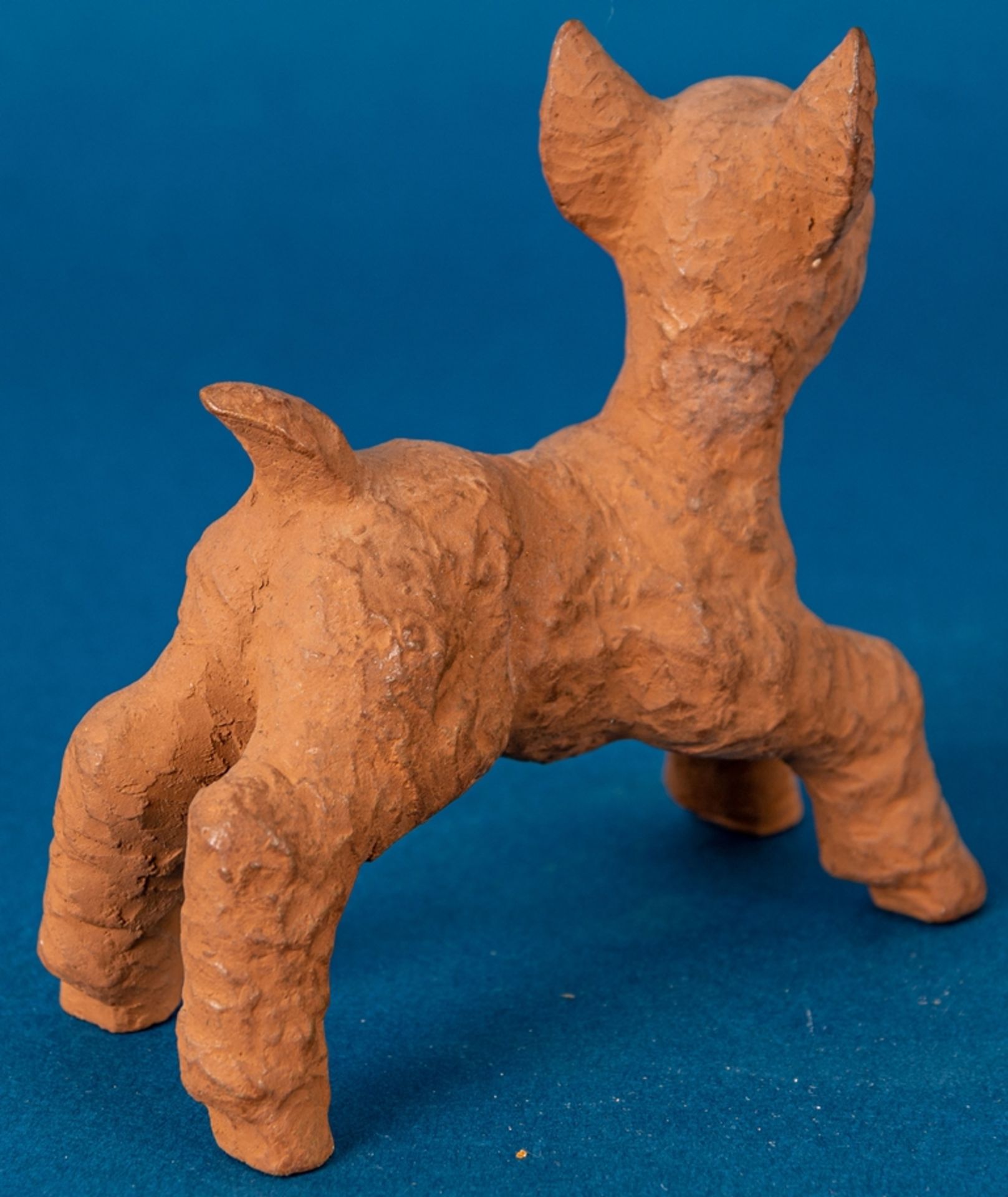 "Böckchen" - Keramik, rötlicher Scherben, Länge ca. 11,5 cm, ungedeutete Marke - Bild 5 aus 11