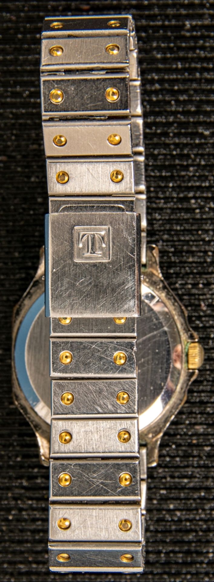TISSOT - Damenarmbanduhr, Stahl/Gold, Quartzwerk ohne Funktion, weißes Ziffernb - Bild 2 aus 6