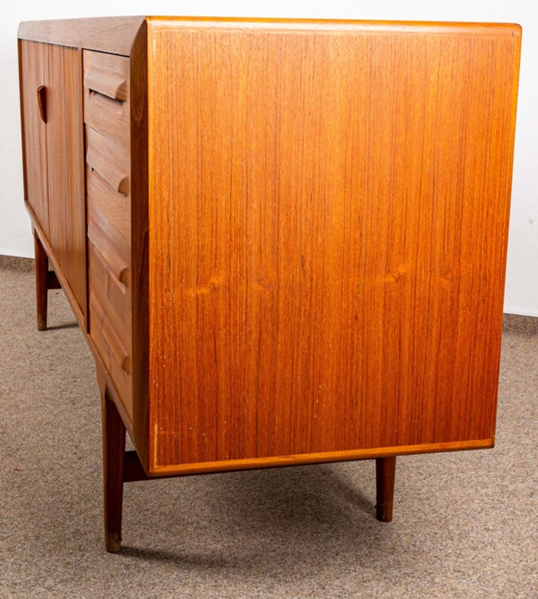 Elegantes, freistellbares MID-CENTURY Teakholz-Sideboard der 1960er/70er Jahre, - Image 11 of 16