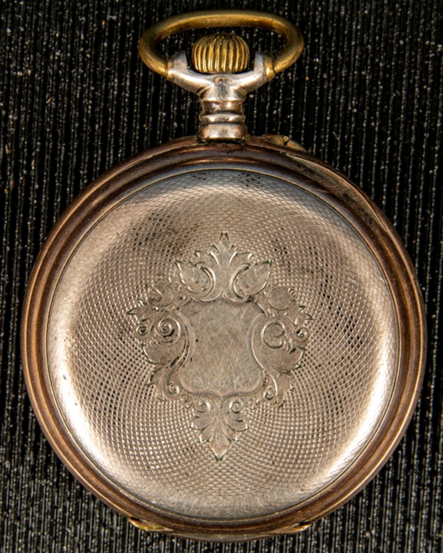 Offene Herrentaschenuhr um 1900/ 20, ungeprüftes Werk mit Handaufzug, läuft an. - Bild 2 aus 6