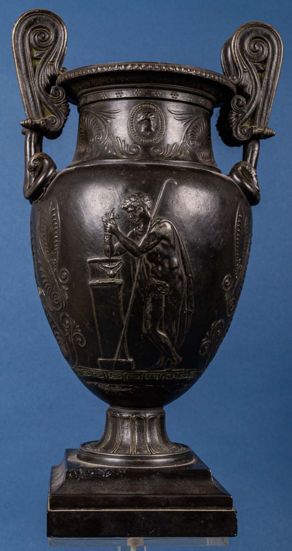 Seltene Bacchanalien-Vase (wohl) nach Entwürfen von Karl Friedrich Schinkel (Ne - Image 6 of 22