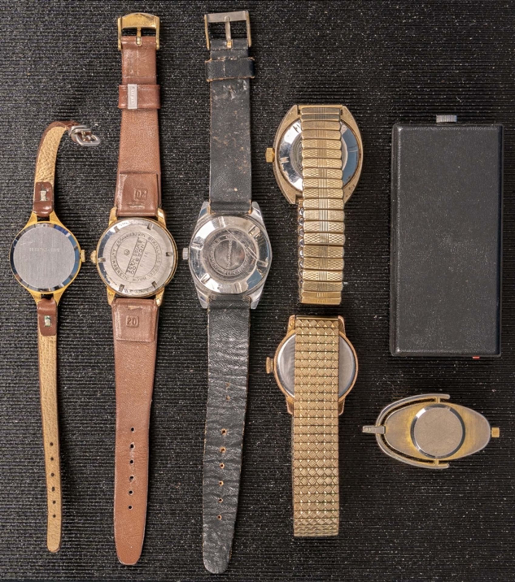 7teiliges Konvolut versch. Uhren, bestehend aus: 5 Armbanduhren, 1 Kettenanhäng - Image 2 of 9