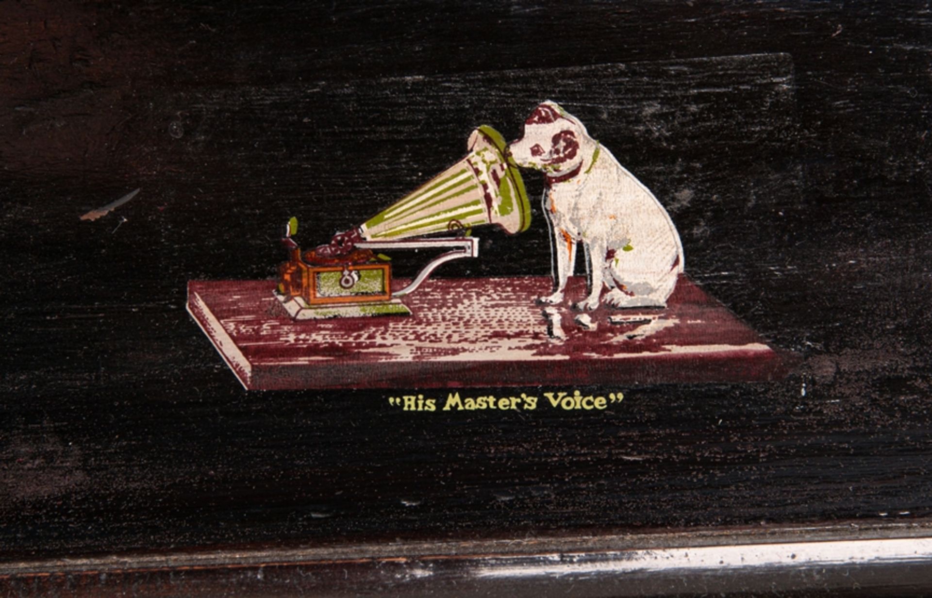 Älteres Trichter-Grammophon bez. "His Masters Voice" nach historischem Vorbild, - Bild 8 aus 8