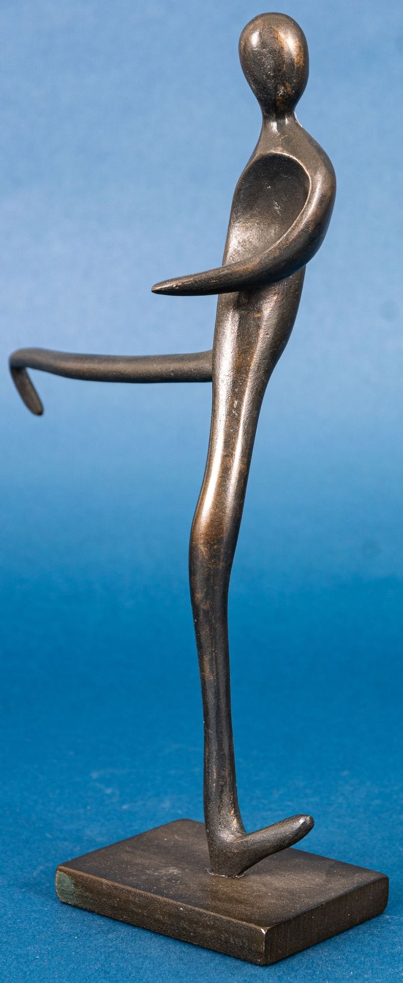 "EDO" - auf Podeste laufende modernisistische Figur "Läufer", Bronze braun pati - Image 7 of 13