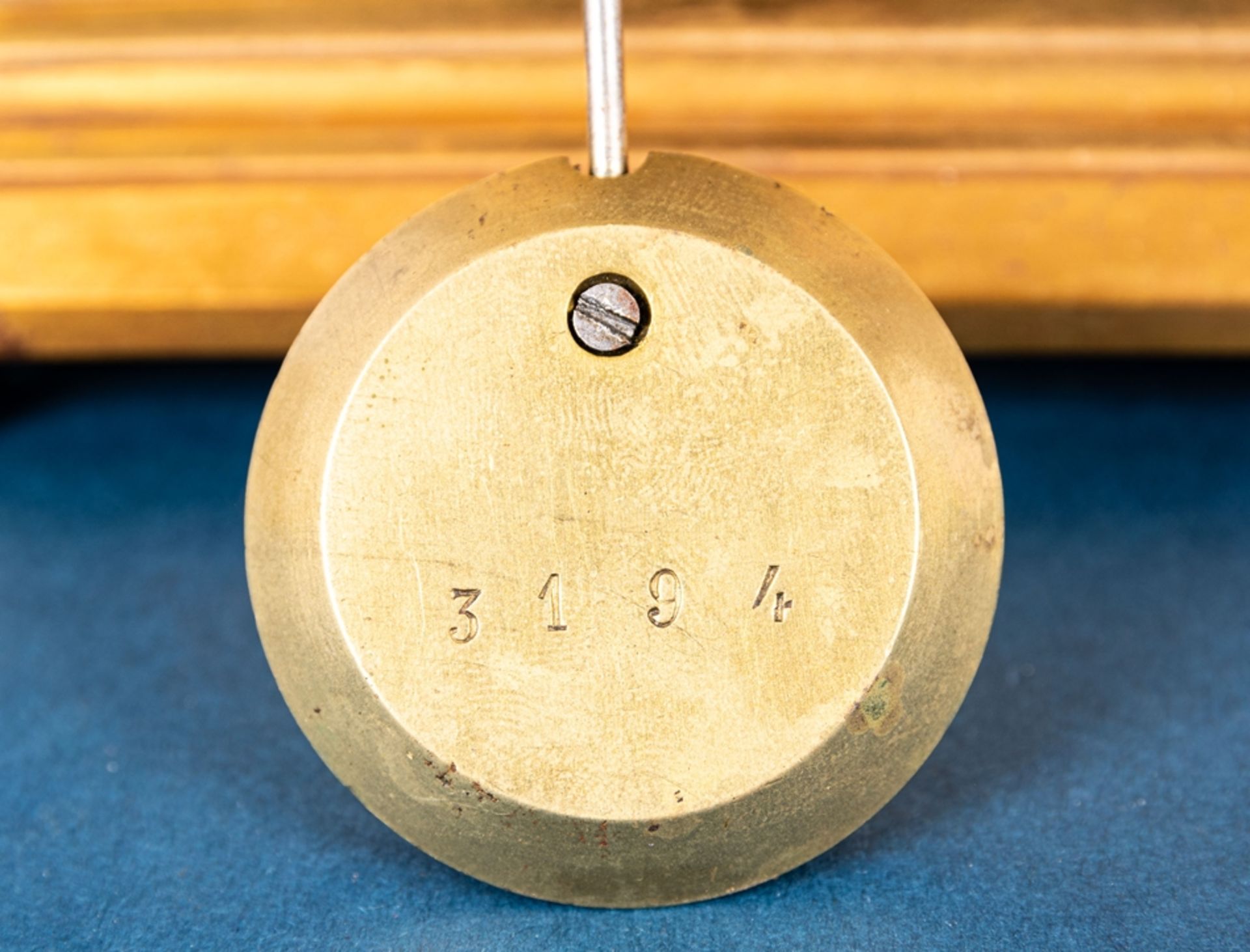Kaminuhr in Messinggehäuse, Frankreich um 1900; ungeprüftes mechanisches Uhrwer - Image 12 of 20