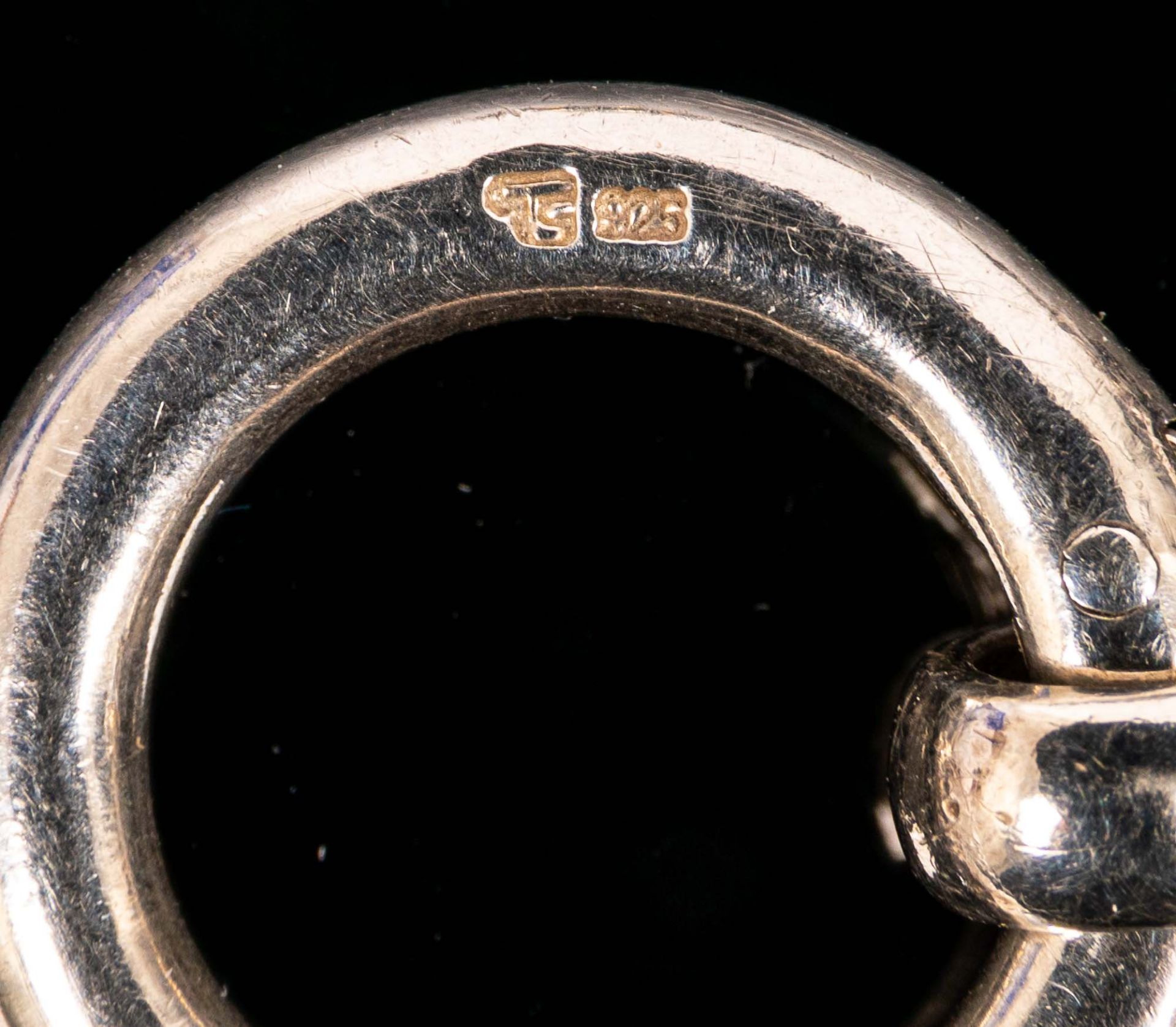 2teiliges 925er Sterlingsilber Schmuckset, bestehend aus 8gliedrigem Armband (L - Bild 6 aus 6