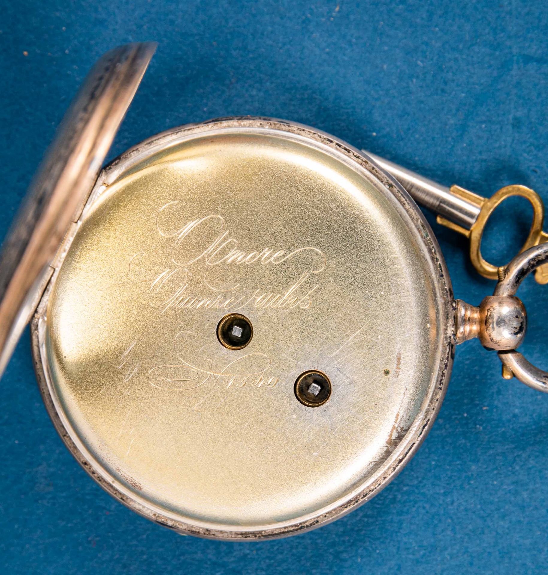 2 antike Taschenuhren mit Schlüsselaufzug, 1 Gehäuse in Silber, beide um 1900, - Image 16 of 21