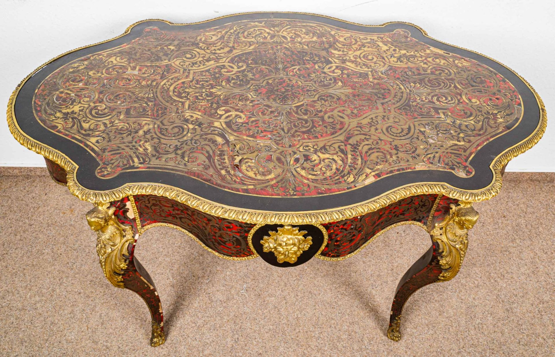 Prächtiger ovaler Salontisch/ Schreibtisch/ Mitteltisch, Frankreich, Napoleon I - Bild 18 aus 32