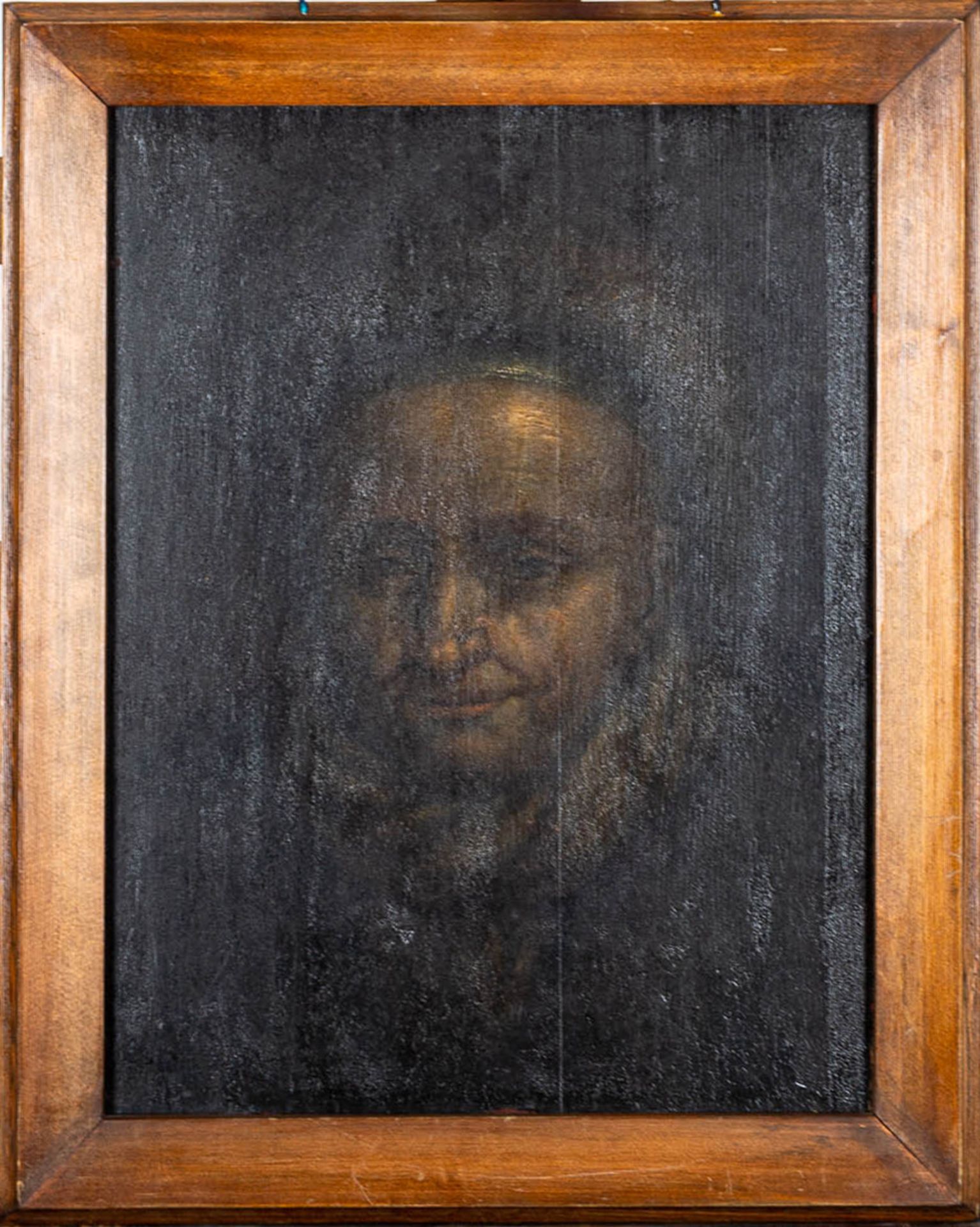 Porträt einer älteren Frau, Gemälde Öl auf Nadelholztafel, 18. oder 19. Jhdt; q