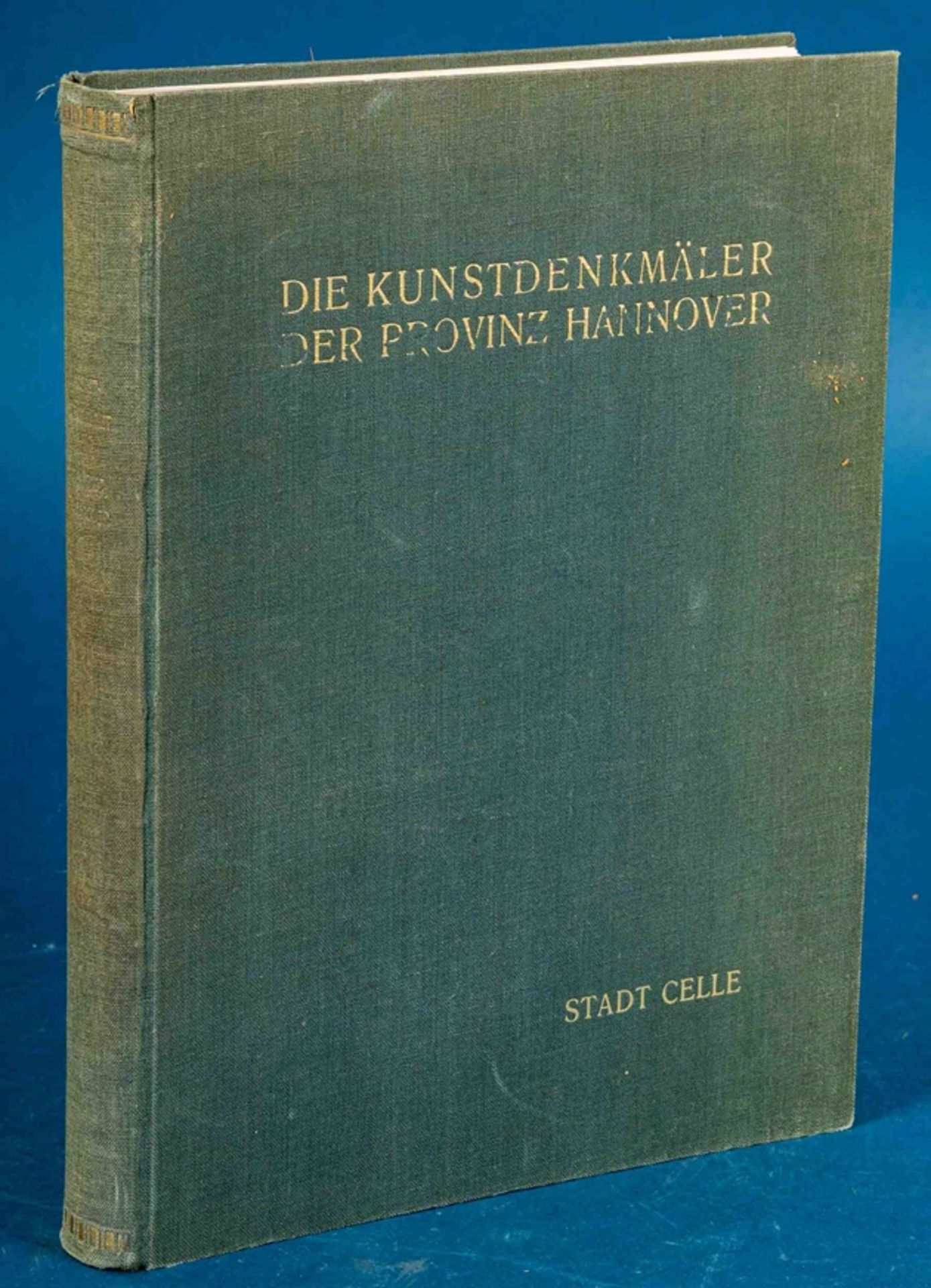 Die Kunstdenkmäler der Provinz Hannover "Stadt Celle" von 1937. Einband mit deu