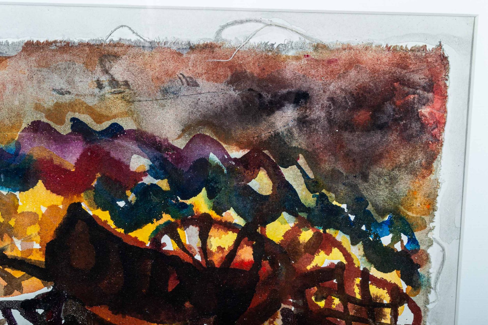 "Küste mit Reuse und Brandung", Aquarell auf Leinwand und Papier von Christian - Bild 5 aus 8