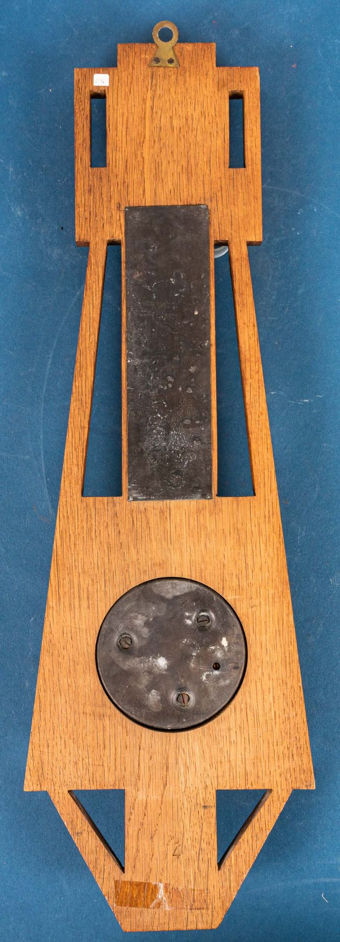 Antikes Barometer, dt. Anfang 20. Jhdt., Gehäuse aus Eiche massiv, max. Höhe ca - Image 8 of 10