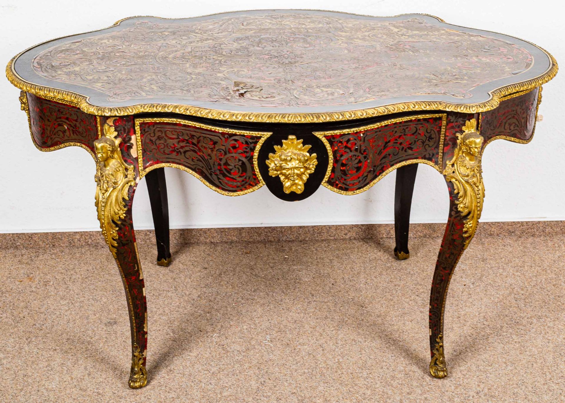 Prächtiger ovaler Salontisch/ Schreibtisch/ Mitteltisch, Frankreich, Napoleon I - Bild 4 aus 32
