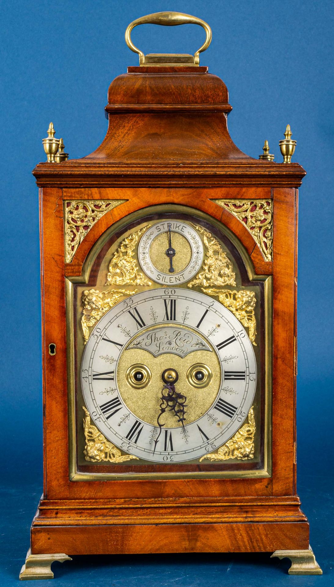 Engliche Bracketclock des THOMAS REID - London um 1780, schlichtes, elegantes,