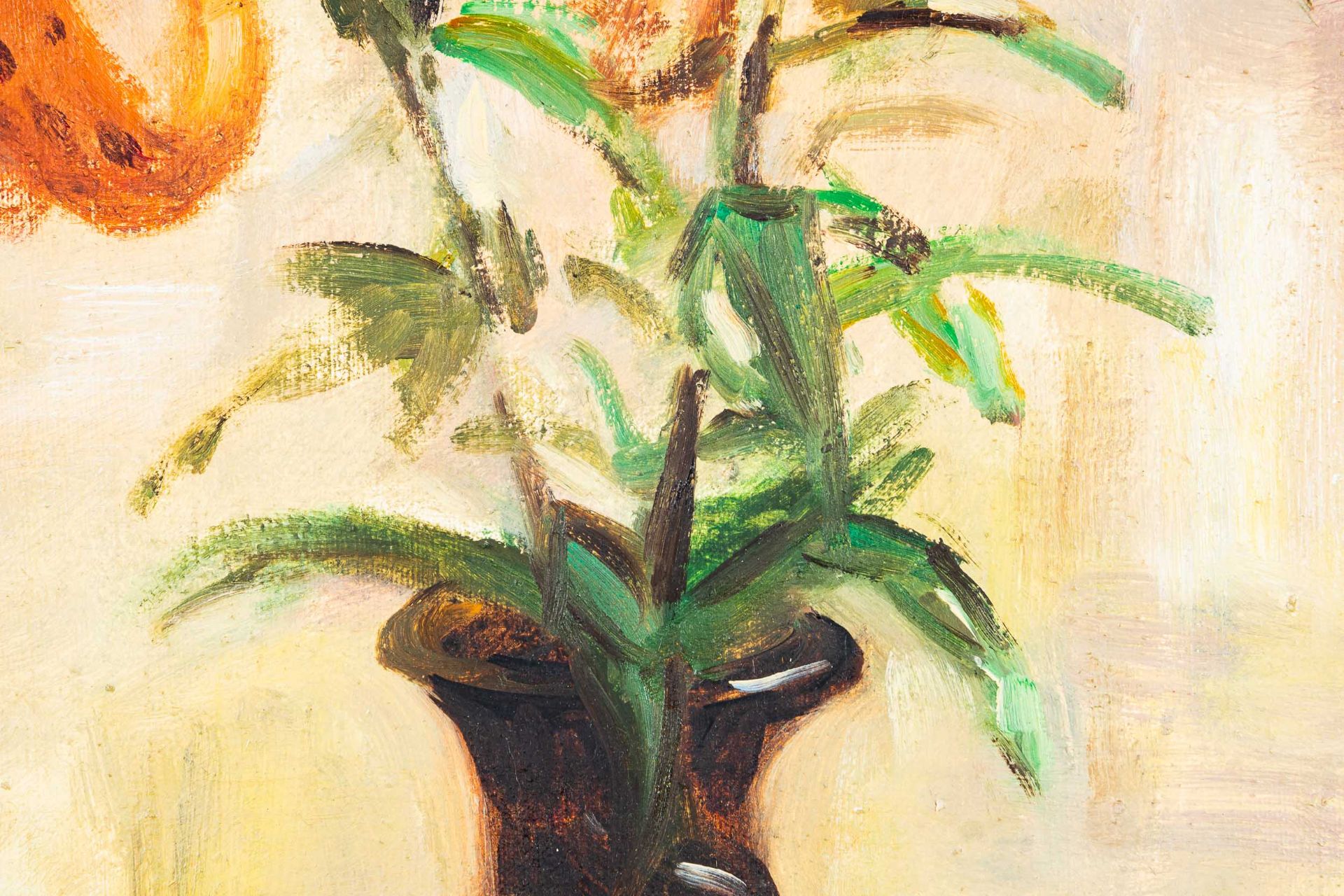 "Blumenstrauß in brauner Vase", unsigniertes Gemälde eines akademisch gebildete - Bild 5 aus 15