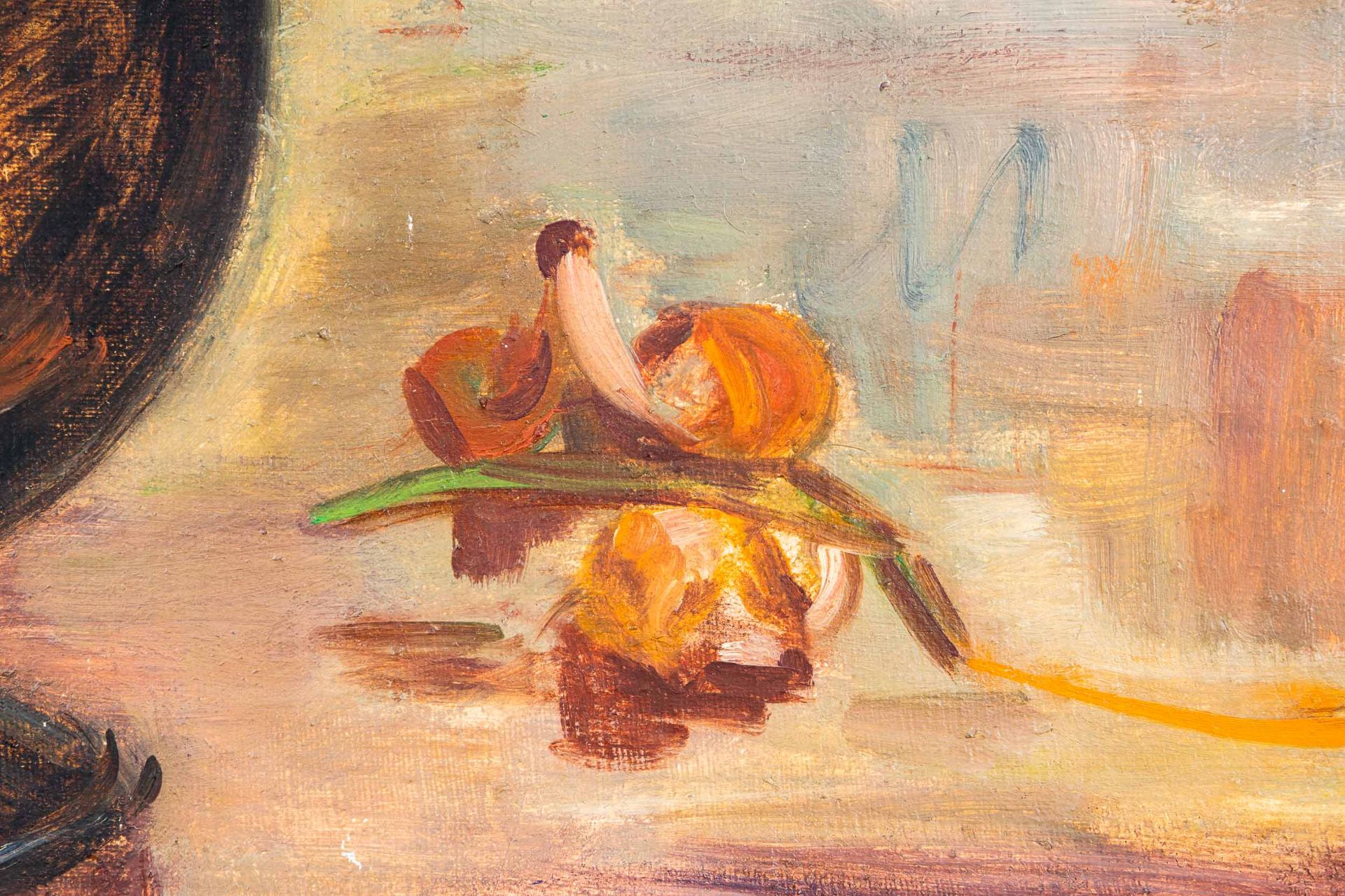 "Blumenstrauß in brauner Vase", unsigniertes Gemälde eines akademisch gebildete - Bild 4 aus 15