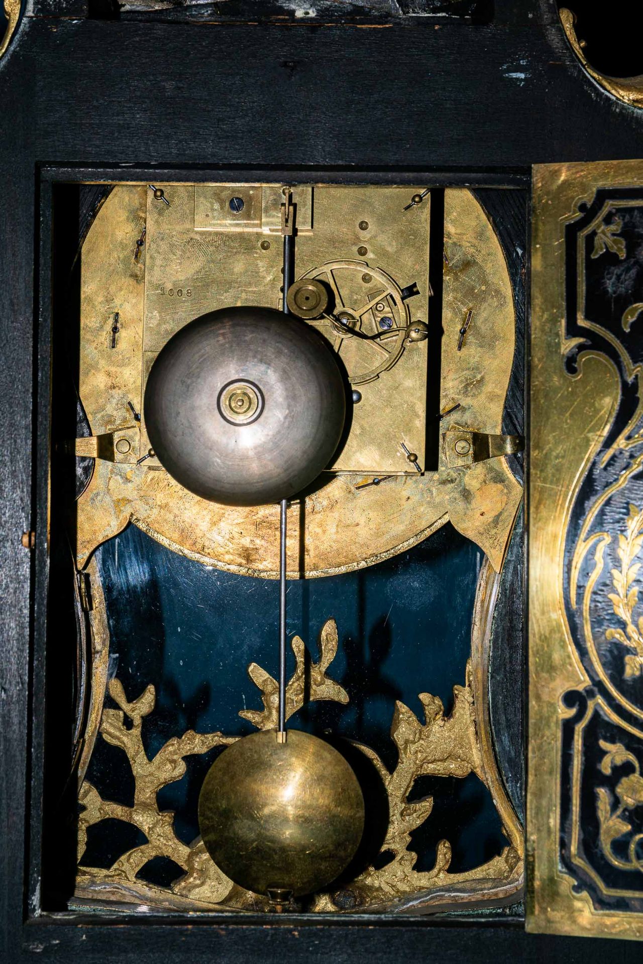 Prächtige Kaminuhr, sogen. Pendule, Gehäuse in der Art des Andre´Charles Boulle - Image 27 of 40