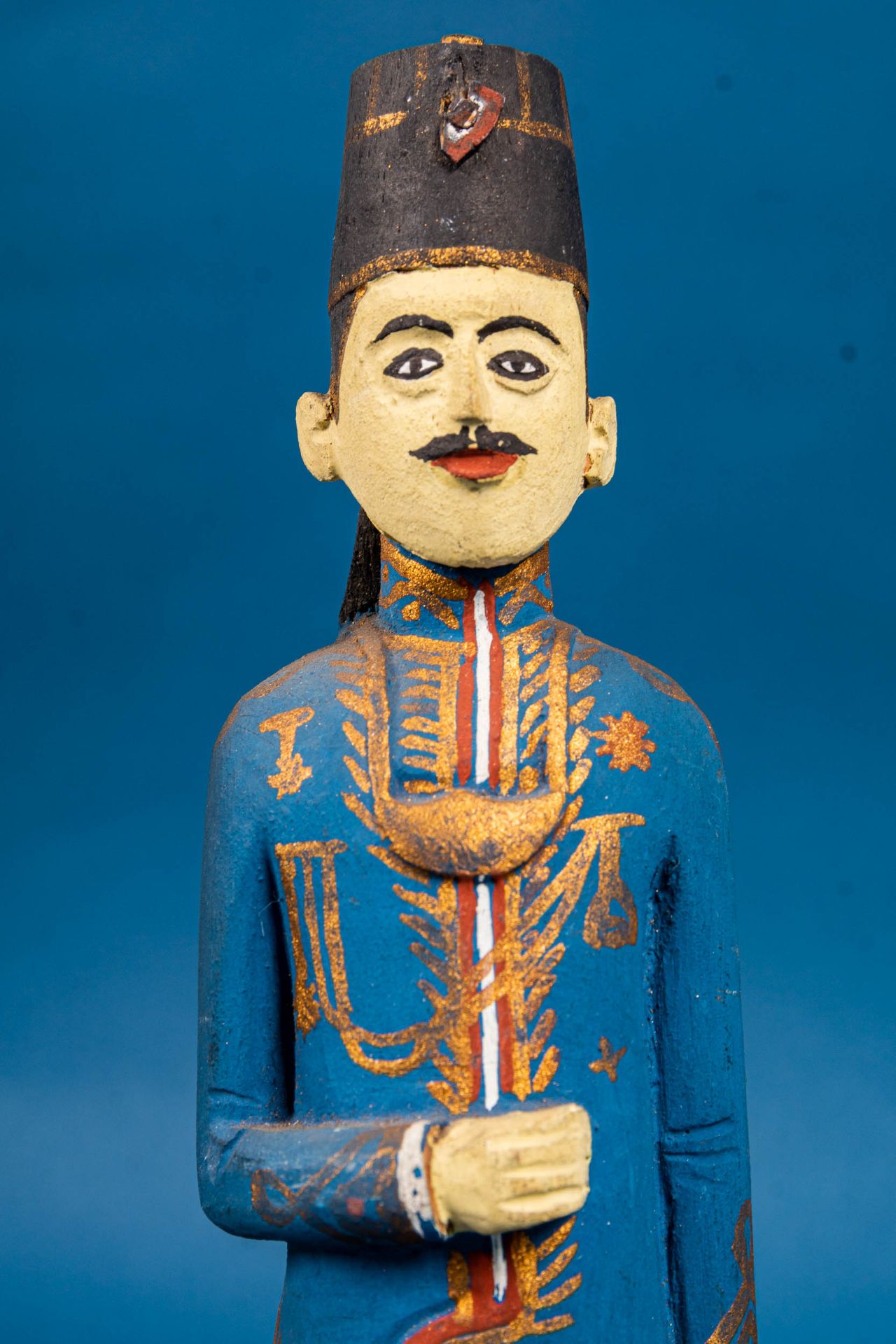 5tlg. Sammlung älterer oder antiker indonesischer Holzschnitzfiguren mit handge - Image 7 of 17