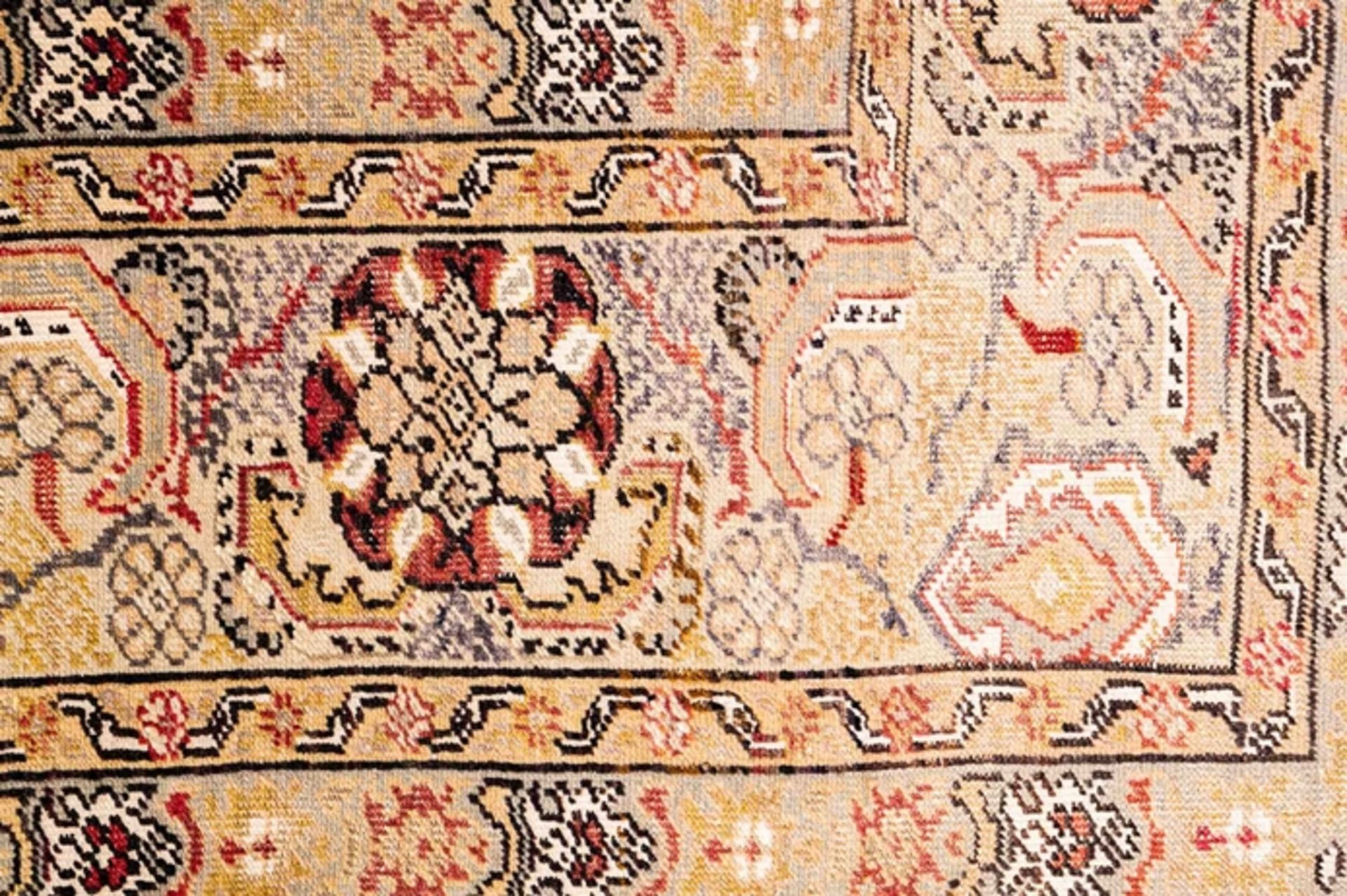 Gördes Antik aus West - Anatolien, Ende 19. Jhdt., Schafschurwolle auf Baumwoll - Image 6 of 10