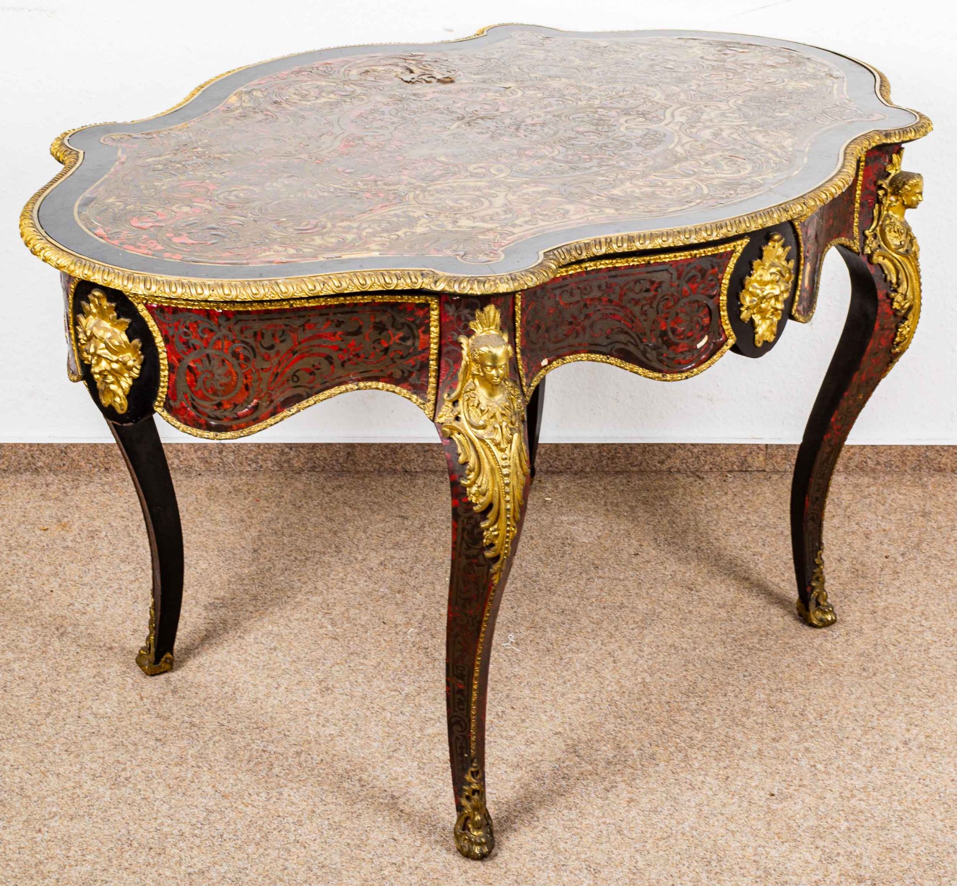 Prächtiger ovaler Salontisch/ Schreibtisch/ Mitteltisch, Frankreich, Napoleon I - Bild 12 aus 32