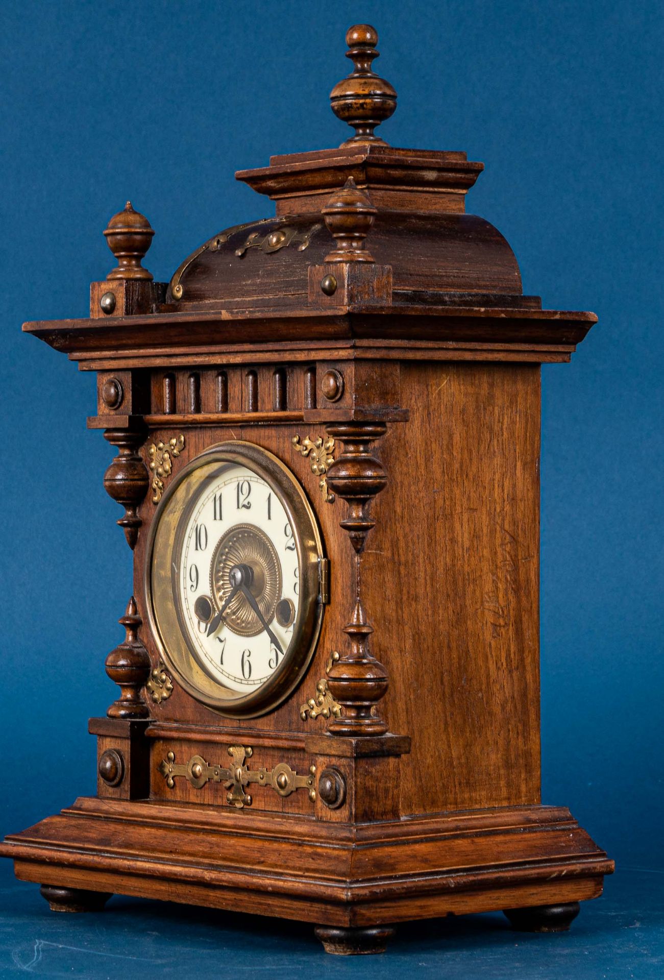 Antike Kamin- / Vertiko - Uhr der Marke "Pfeilkreuz"; Historismus deutsch um 19 - Bild 6 aus 18