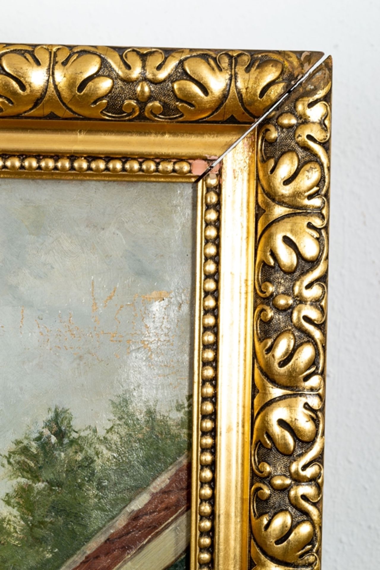 "Holländisches Städtchen mit Fußvolk" - Gemälde, Ö auf Leinwand, unten rechts m - Bild 10 aus 11