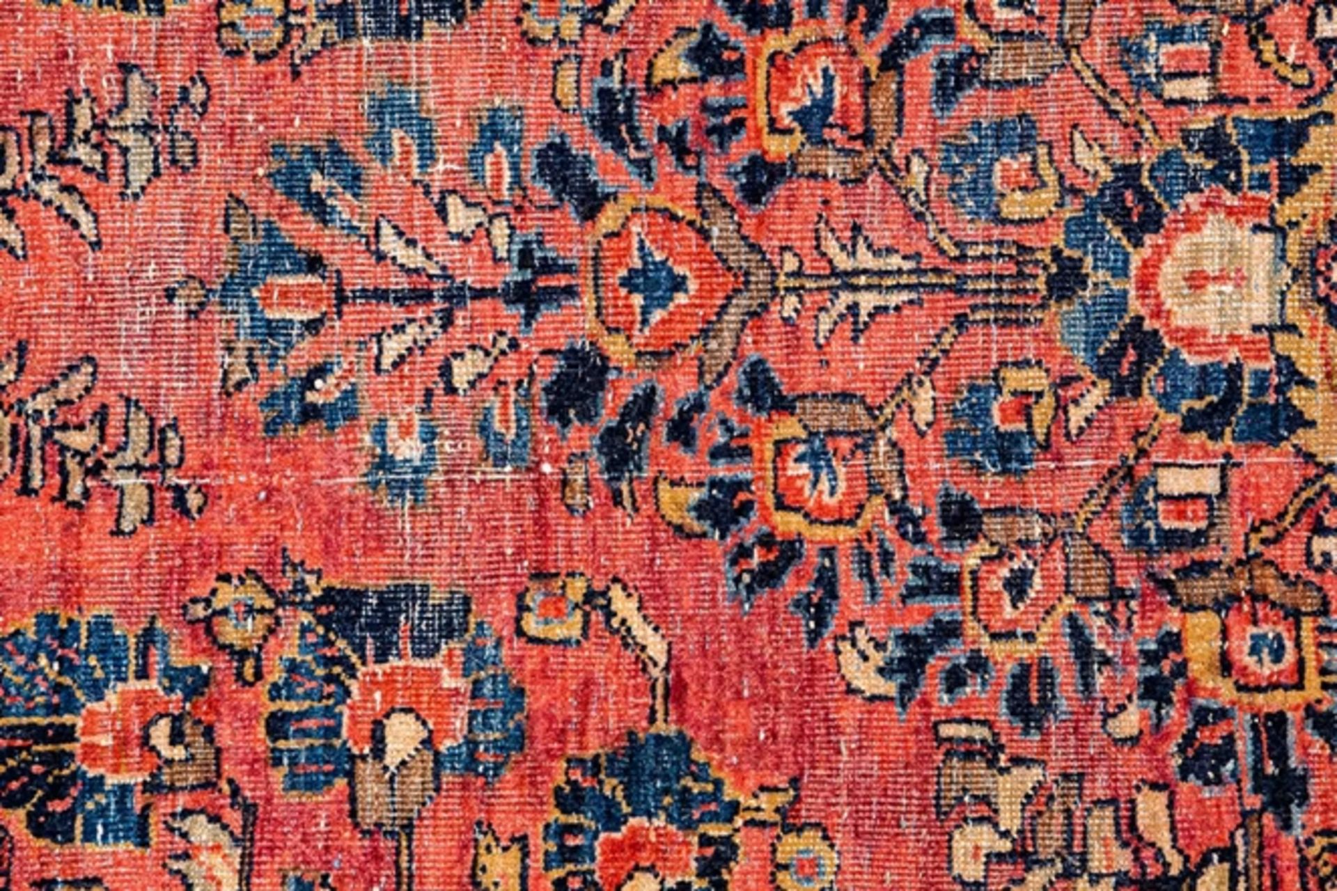 Saruk aus Westpersien um 1920, ca. 370 x 273 cm; all over floral design auf ter - Bild 15 aus 18