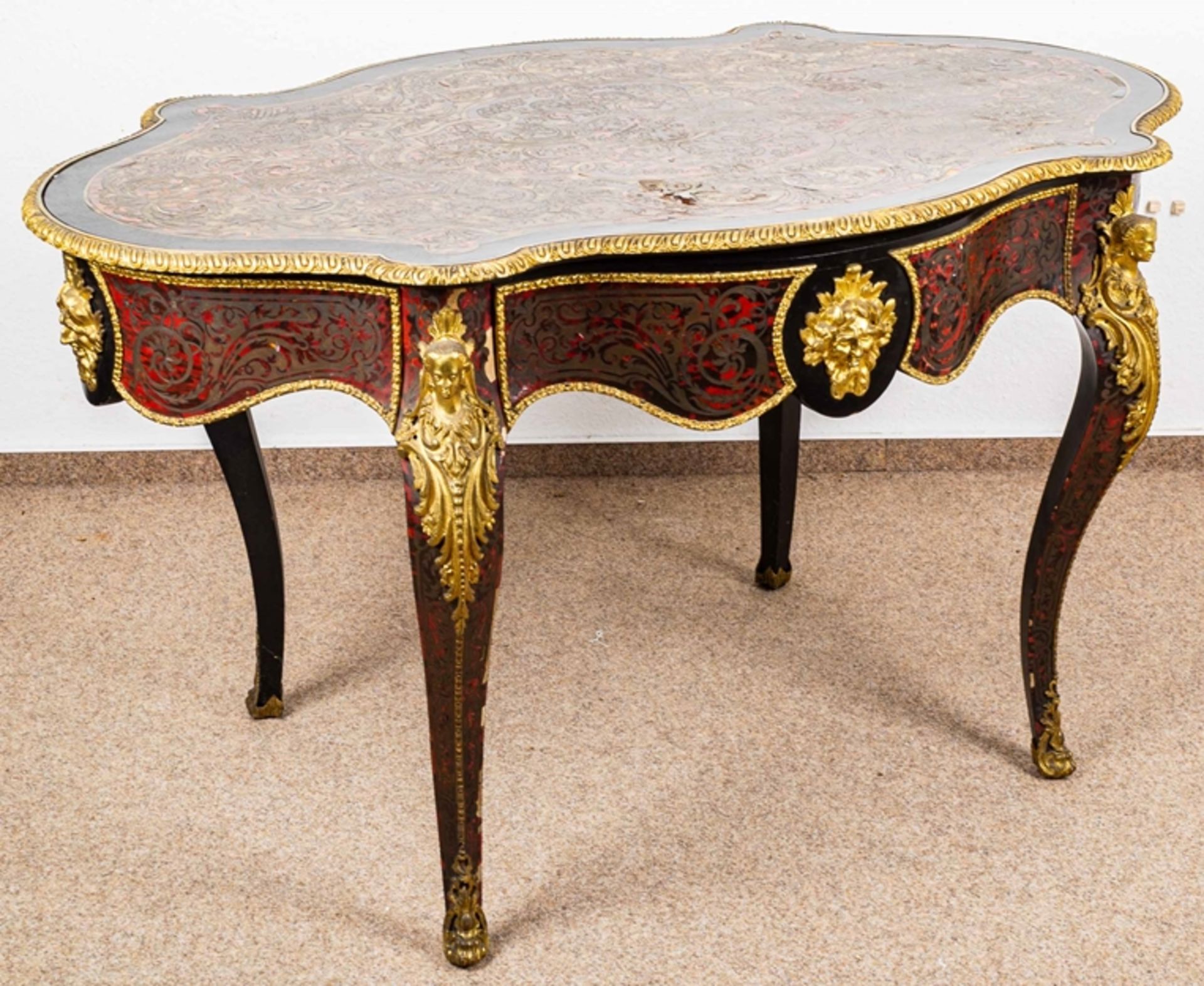Prächtiger ovaler Salontisch/ Schreibtisch/ Mitteltisch, Frankreich, Napoleon I