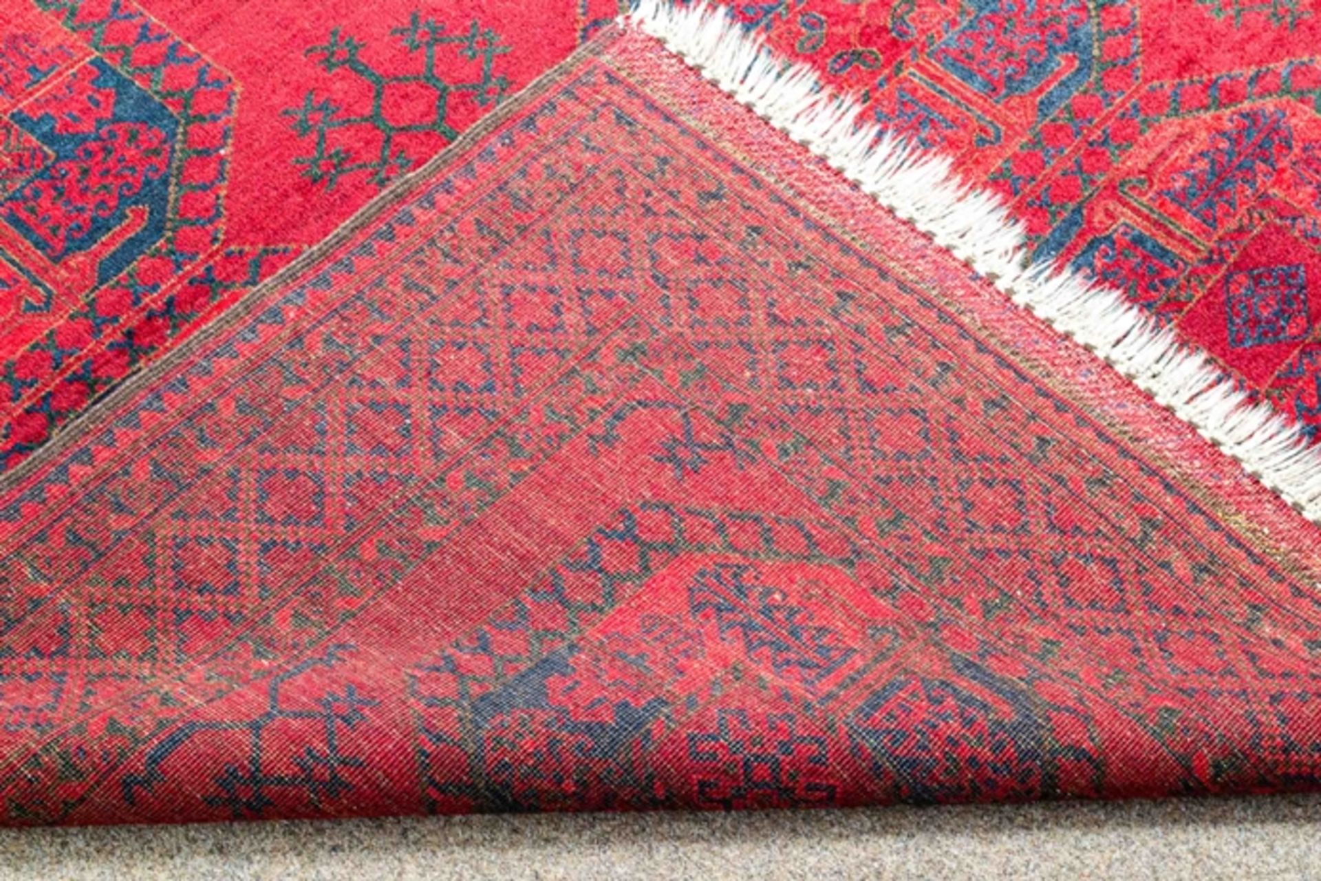 Großer Afghan - Teppich, stilisierter, geometrischer Dekor, ca. 320 X 245 cm. S - Bild 10 aus 12