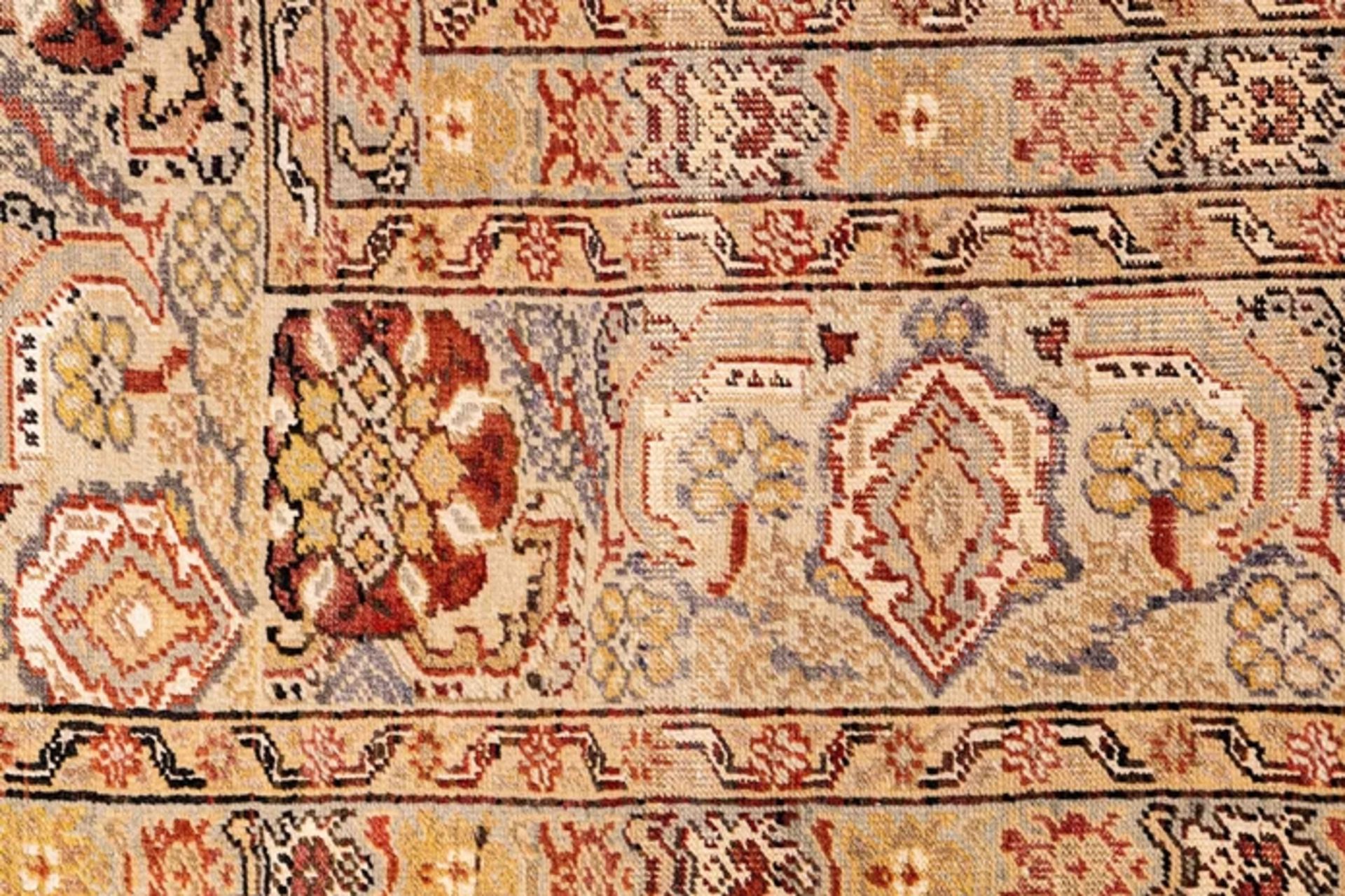 Gördes Antik aus West - Anatolien, Ende 19. Jhdt., Schafschurwolle auf Baumwoll - Image 5 of 10