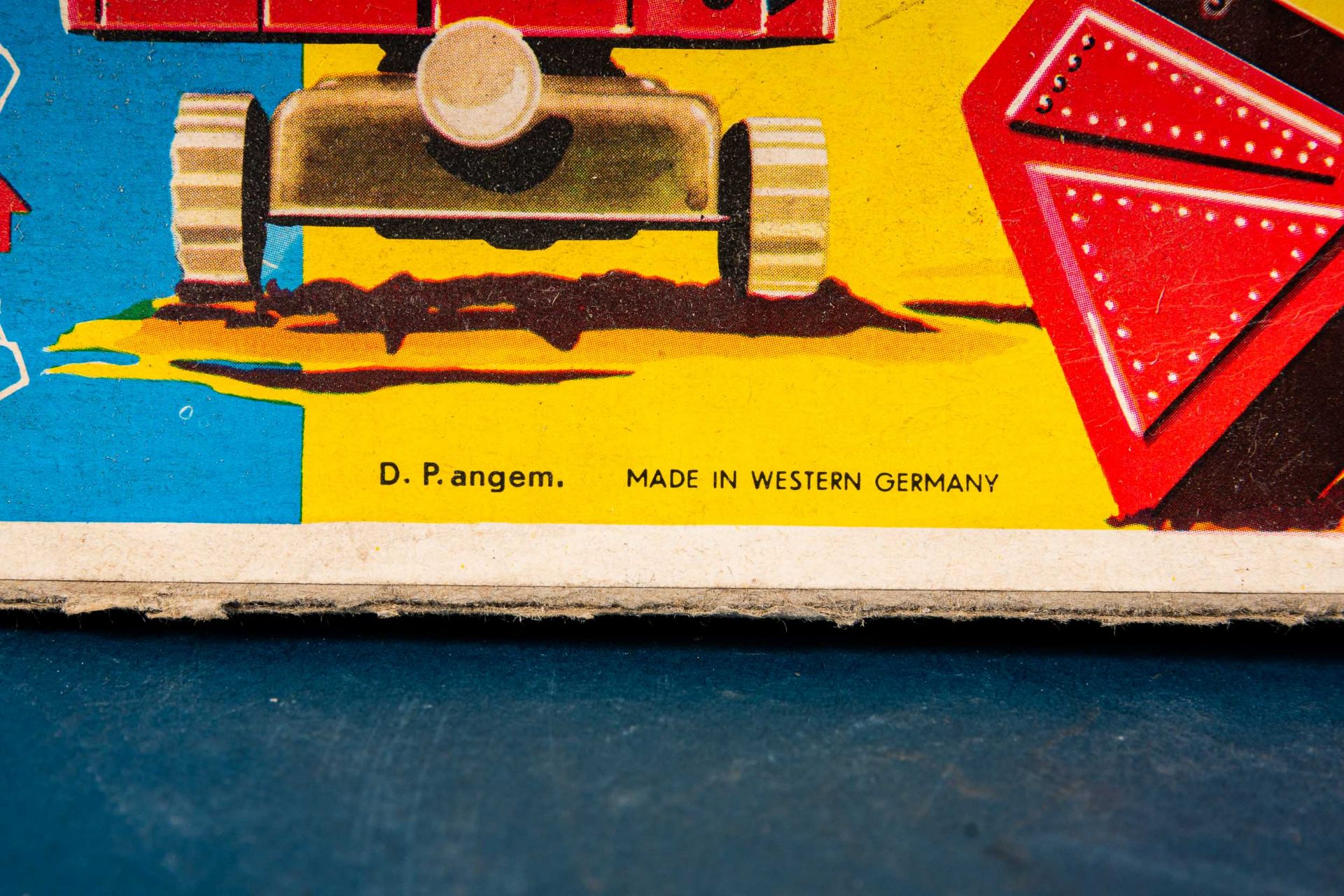 Alter GAMA Schaufelbagger der 1960/ 70er Jahre in orig. Kartonage; bespieltes O - Bild 7 aus 17