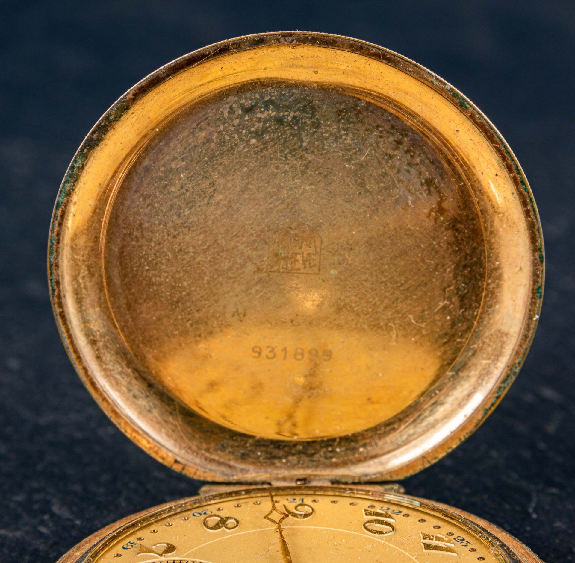 Antike Savonette - Herrentaschenuhr der 1930/ 40er Jahre. Flaches, vergoldetes - Image 5 of 7