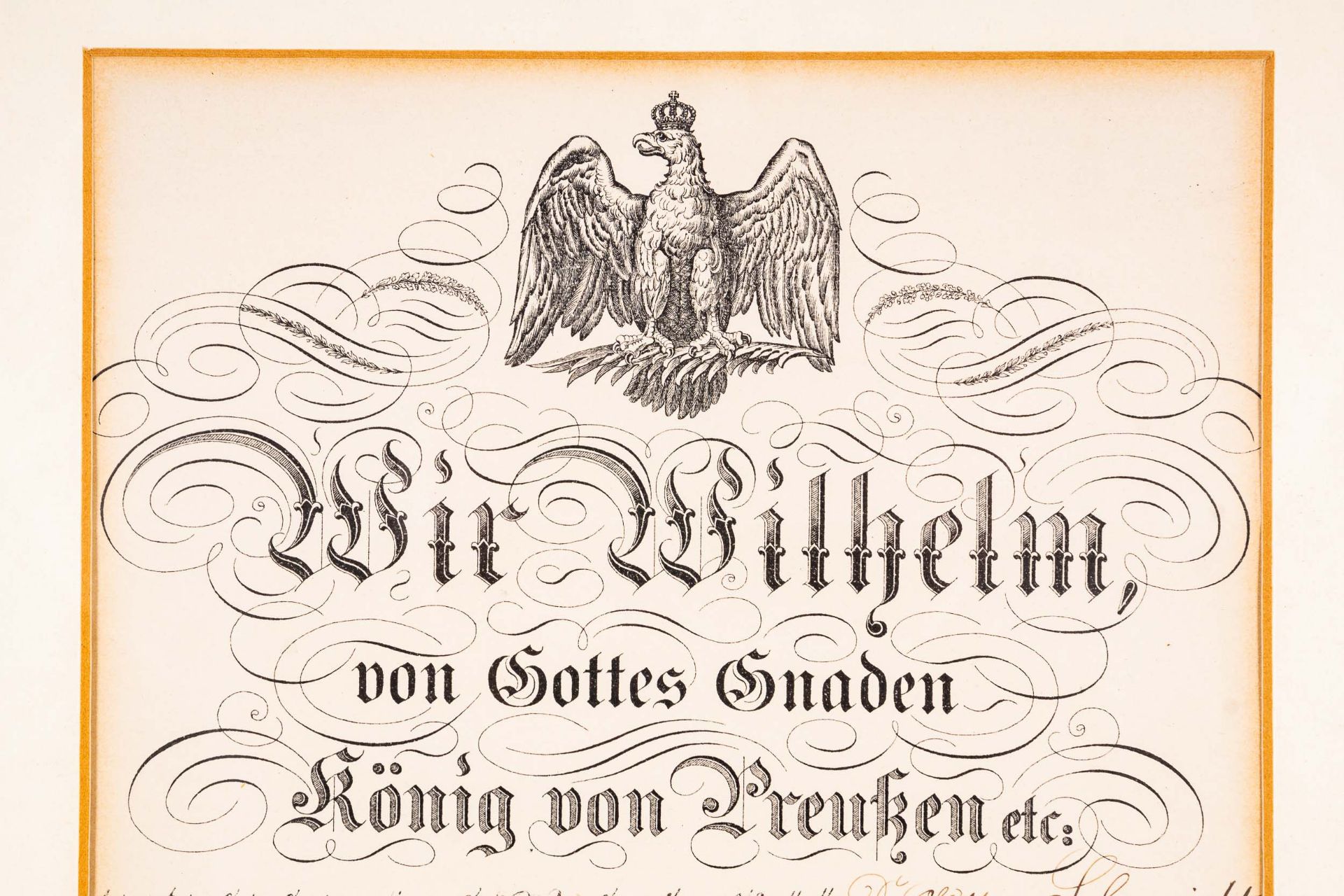 "Bestallung zum Amtsrichter von 1913", hinter Glas gerahmte Bestallungsurkunde - Image 6 of 9