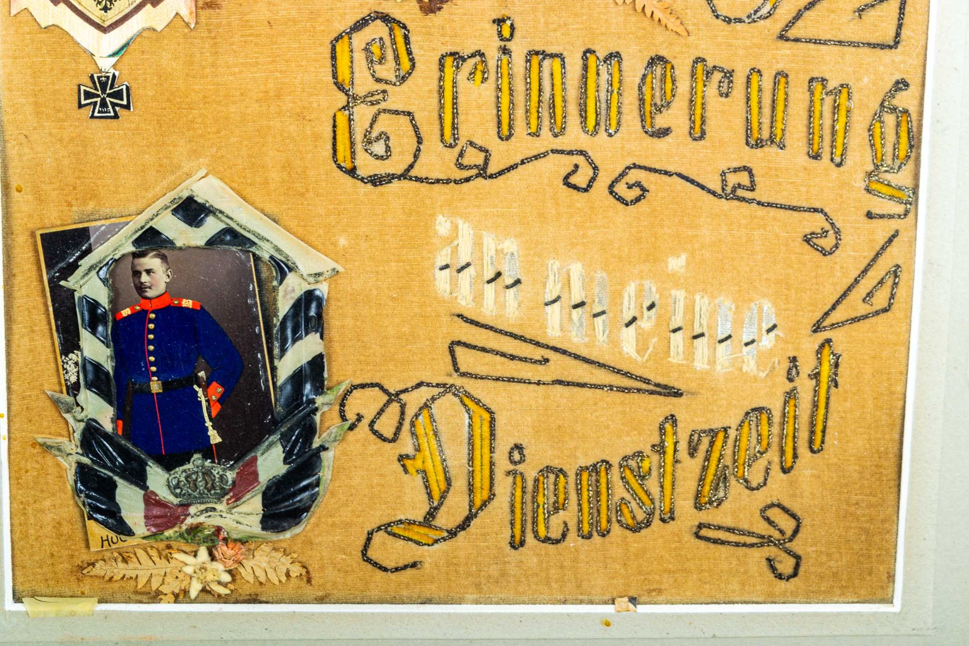"Zur Erinnerung an meine Dienstzeit", Reservistenbild eines preußischen Soldate - Image 5 of 6