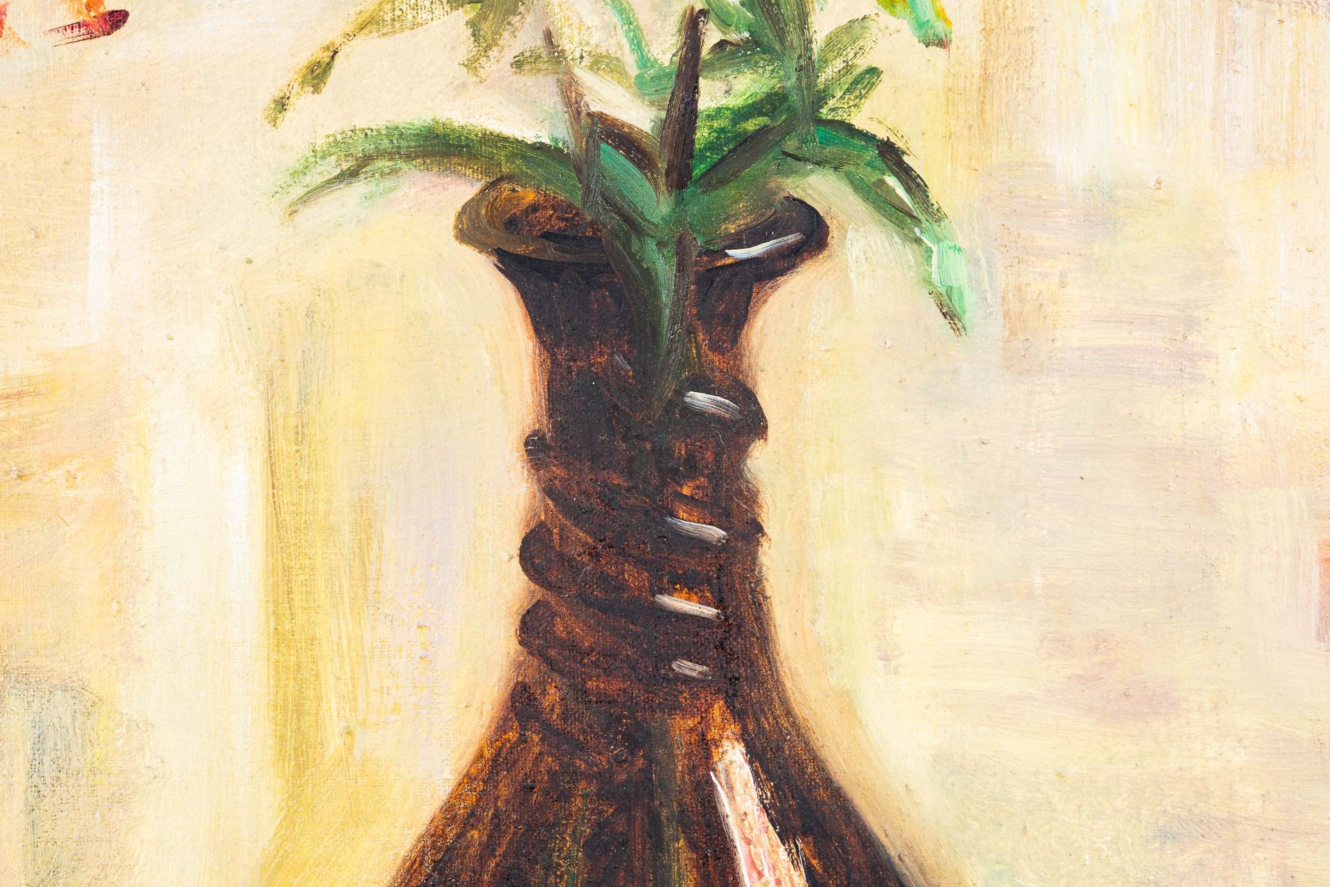 "Blumenstrauß in brauner Vase", unsigniertes Gemälde eines akademisch gebildete - Bild 10 aus 15